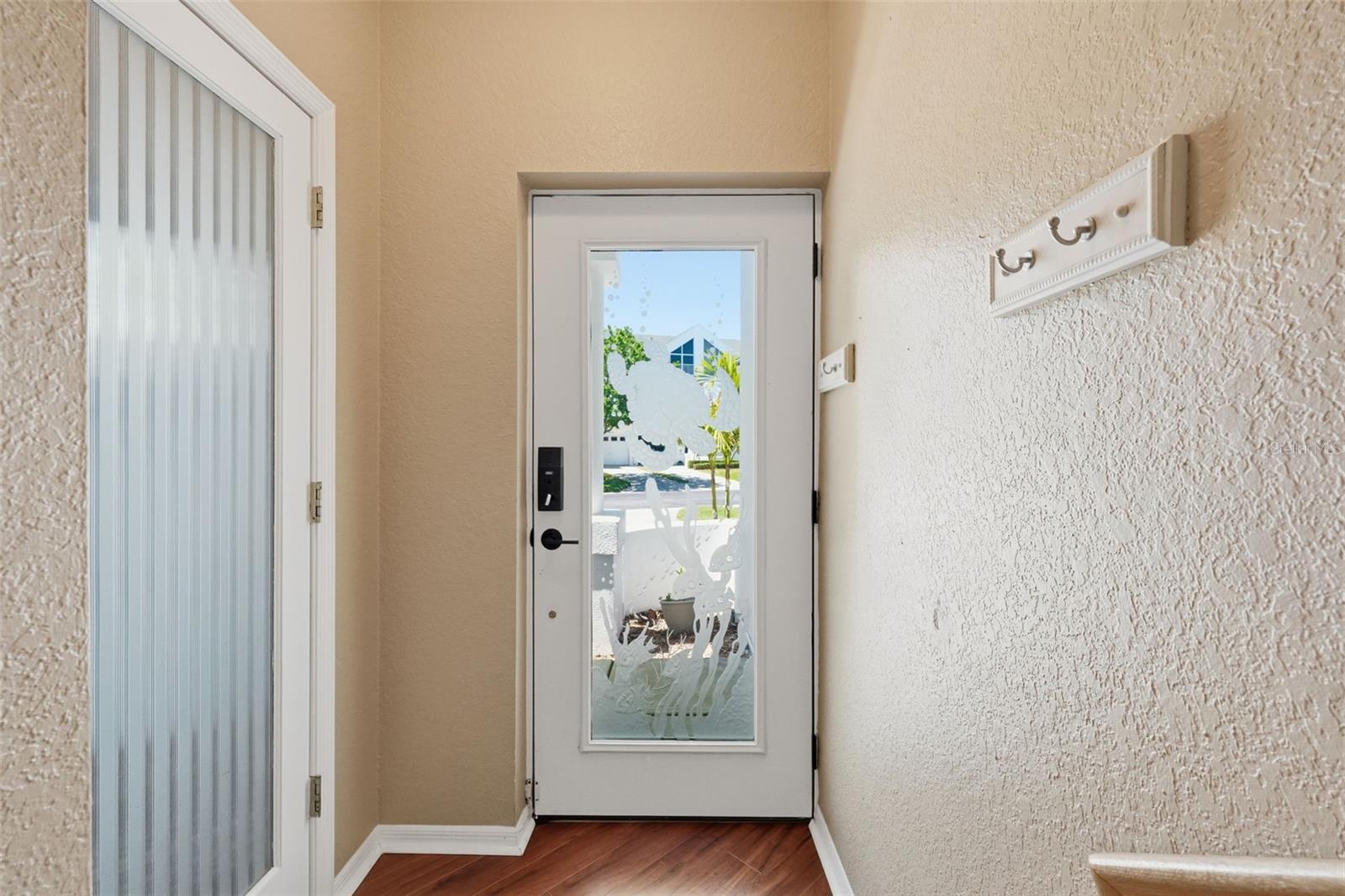 Door on left is entry to garage