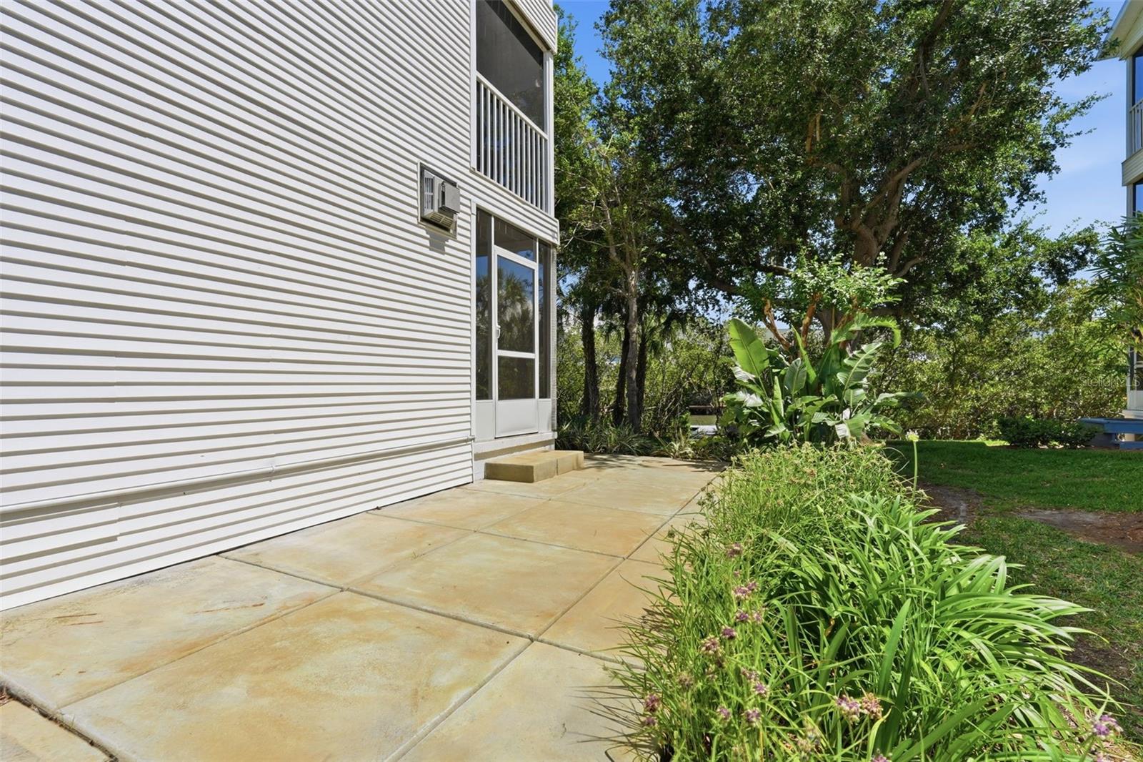 Open Concrete Patio area