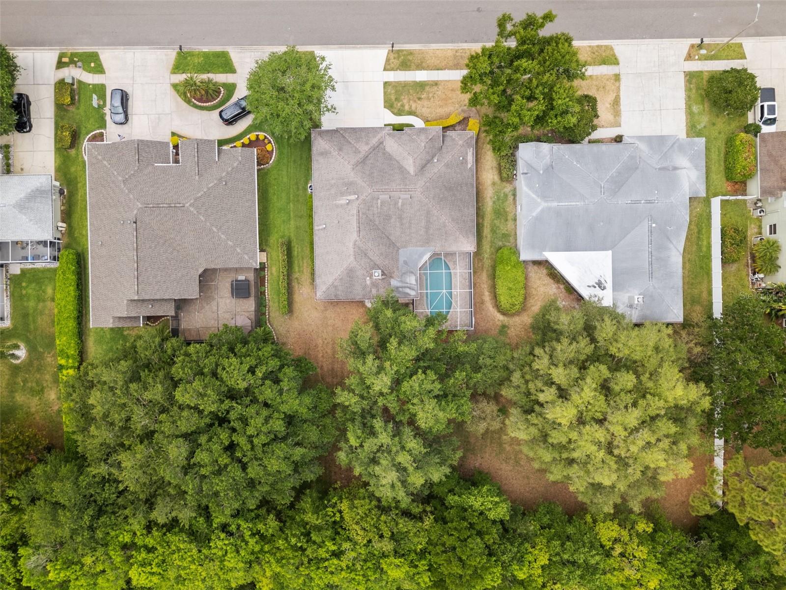 Bird’s-eye view of the 0.36-acre homesite