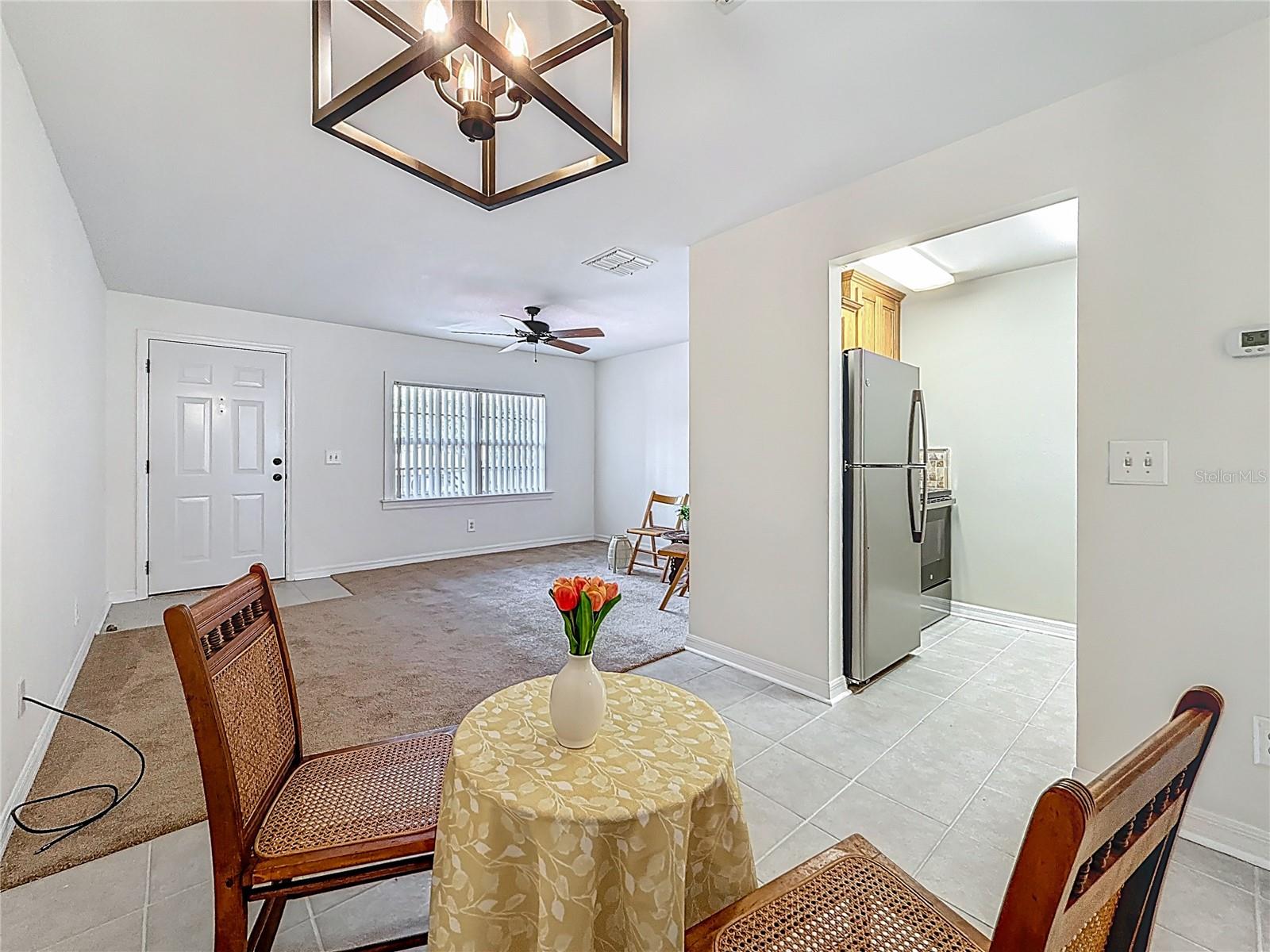 2442 Enterprise Rd no 6, dining area, view toward kitchen and living area