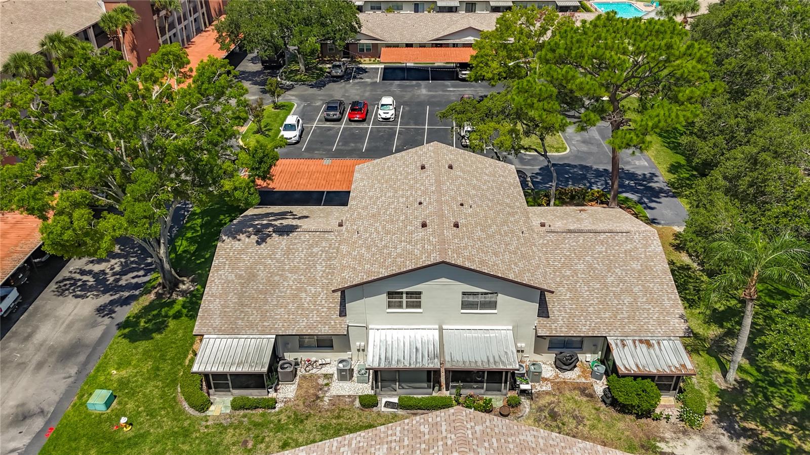 2442 Enterprise Rd aerial shot of building from back