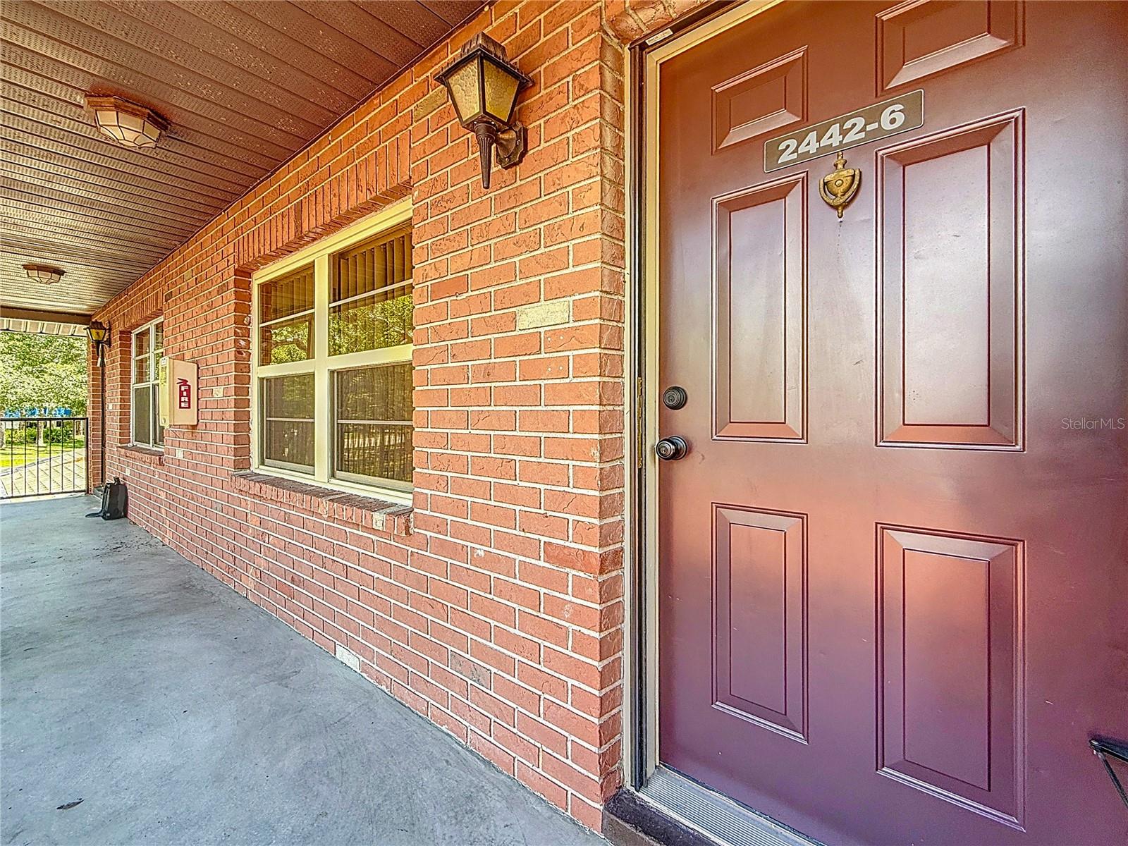 2442 Enterprise Rd no 6, view from front entry door along front balcony