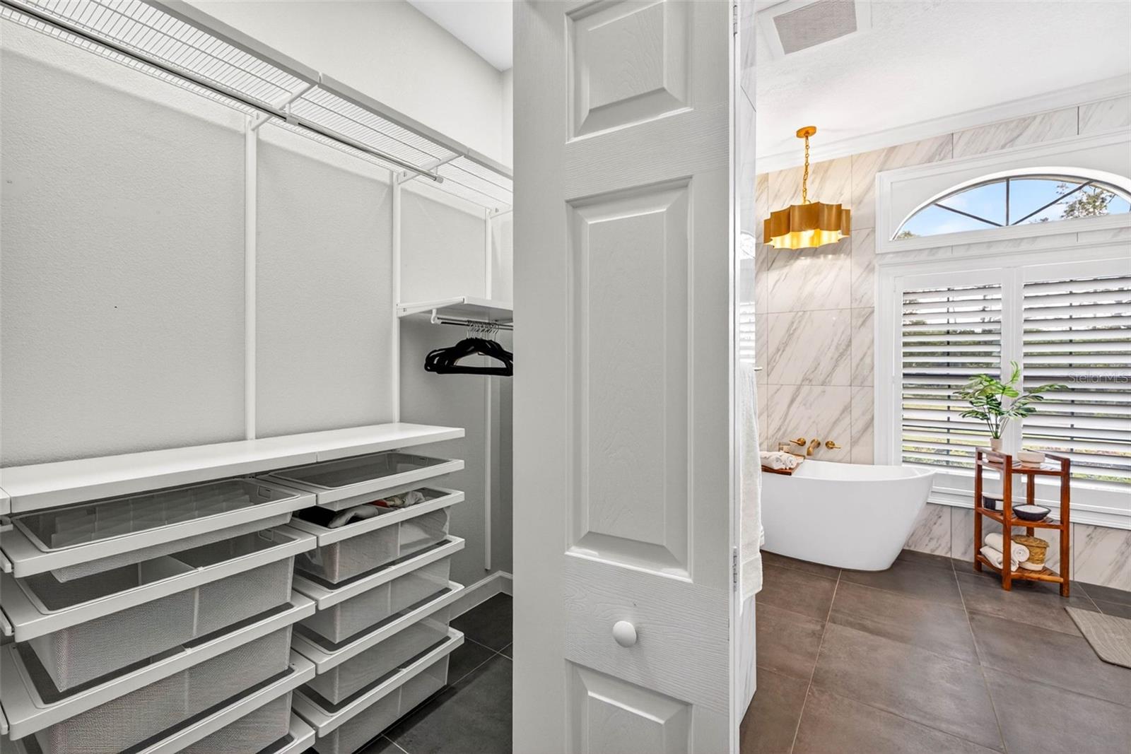 Dual Closets in the Primary Bedroom