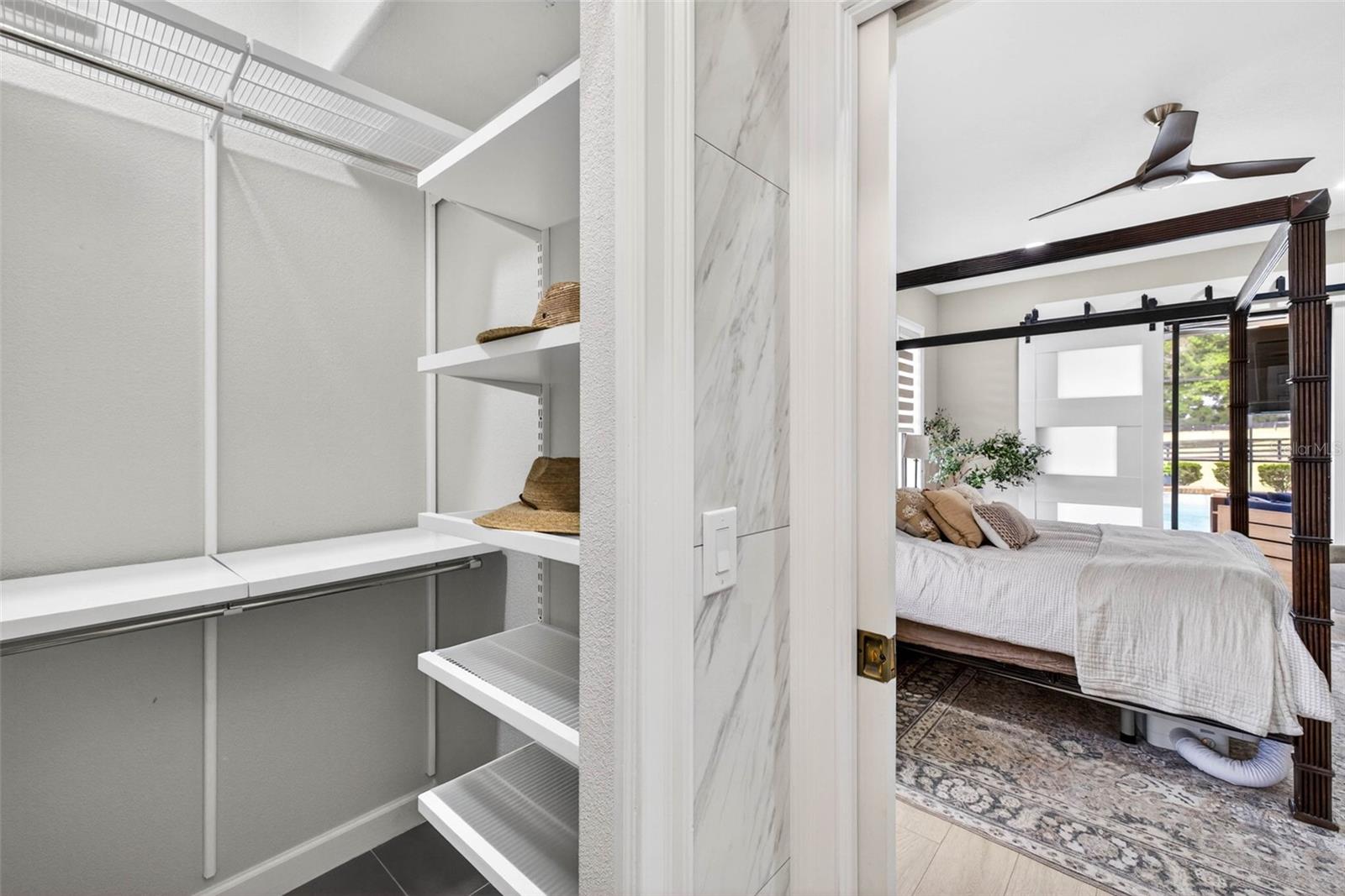 Dual Closets in the Primary Bedroom