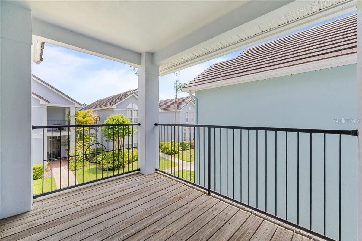 Covered Balcony off primary bedroom