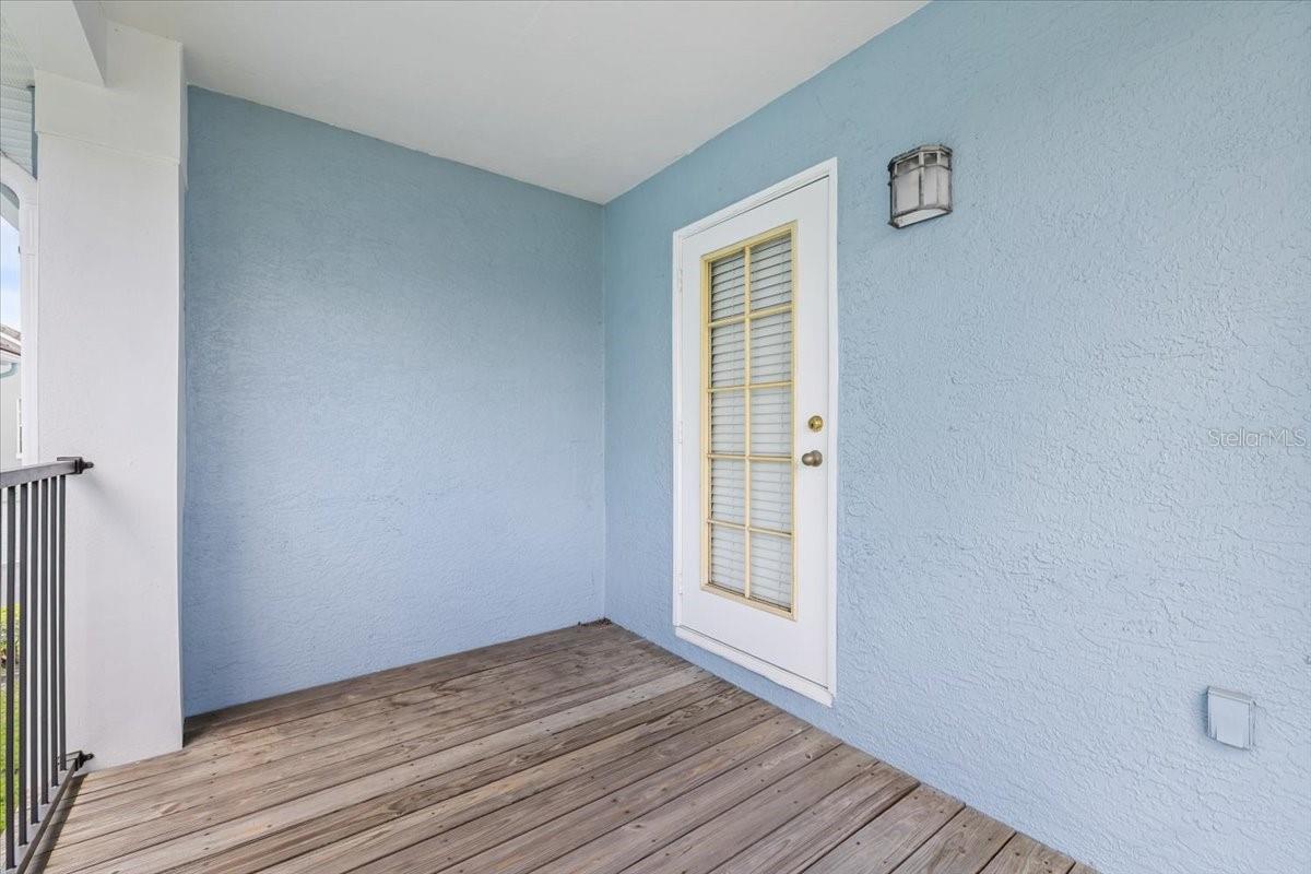 Covered Balcony off primary bedroom