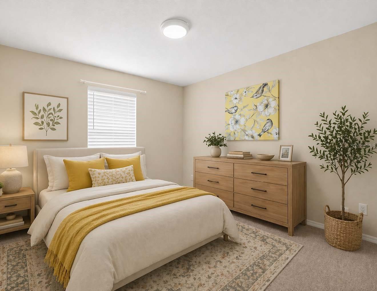 2nd Bedroom Photo is Virtual Staged