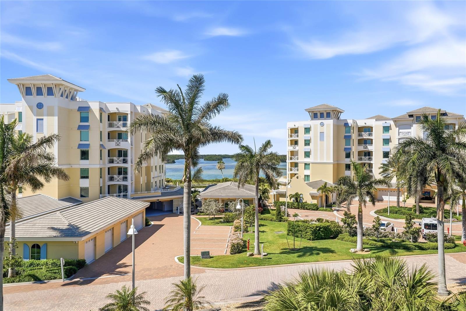 If you are standing on your back balcony, you have a view of the beautiful resort-like community where you live!