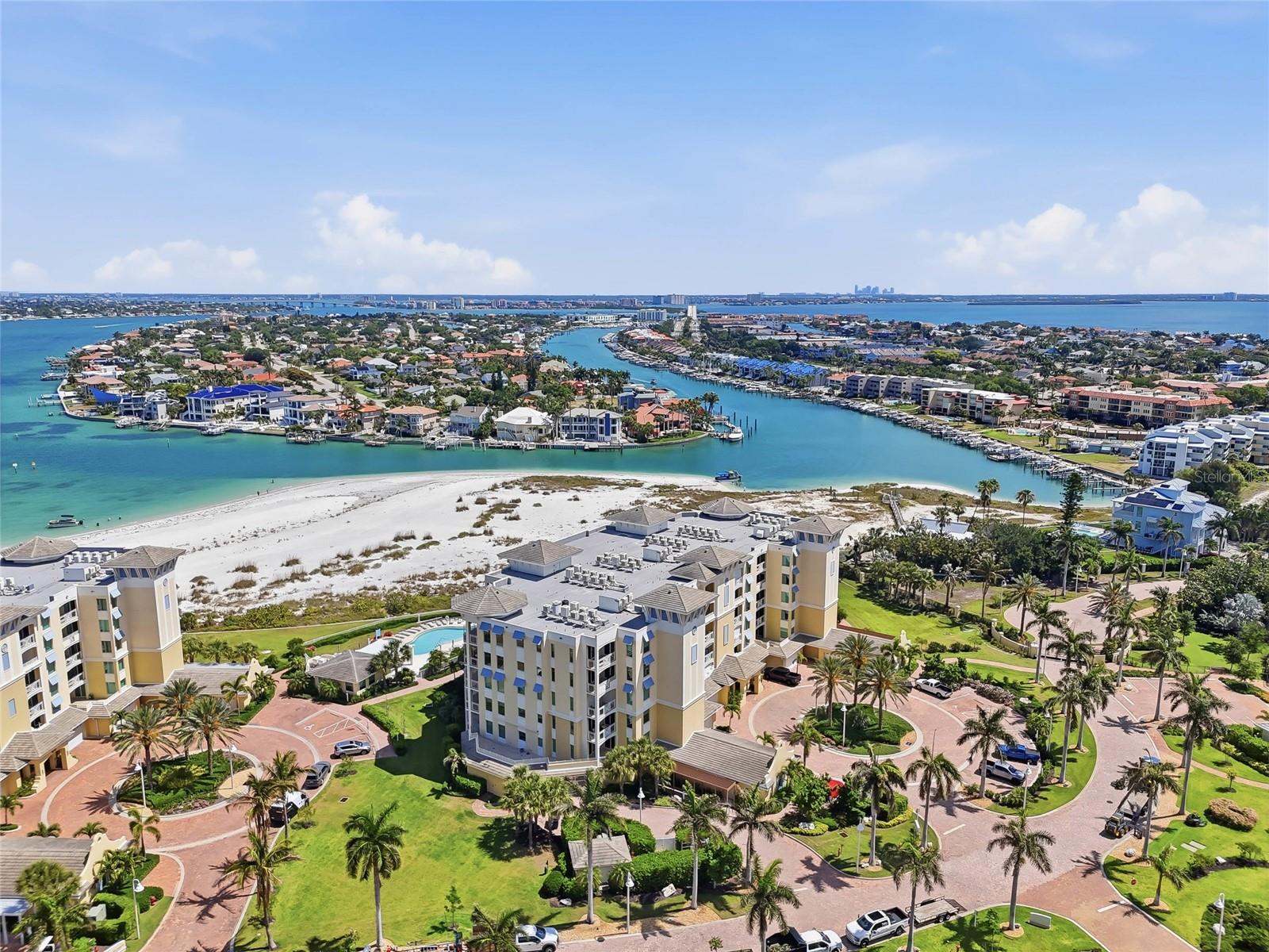 Aerial view showcasing waterfront setting + a view of the Grand Canal on Tierra Verde!