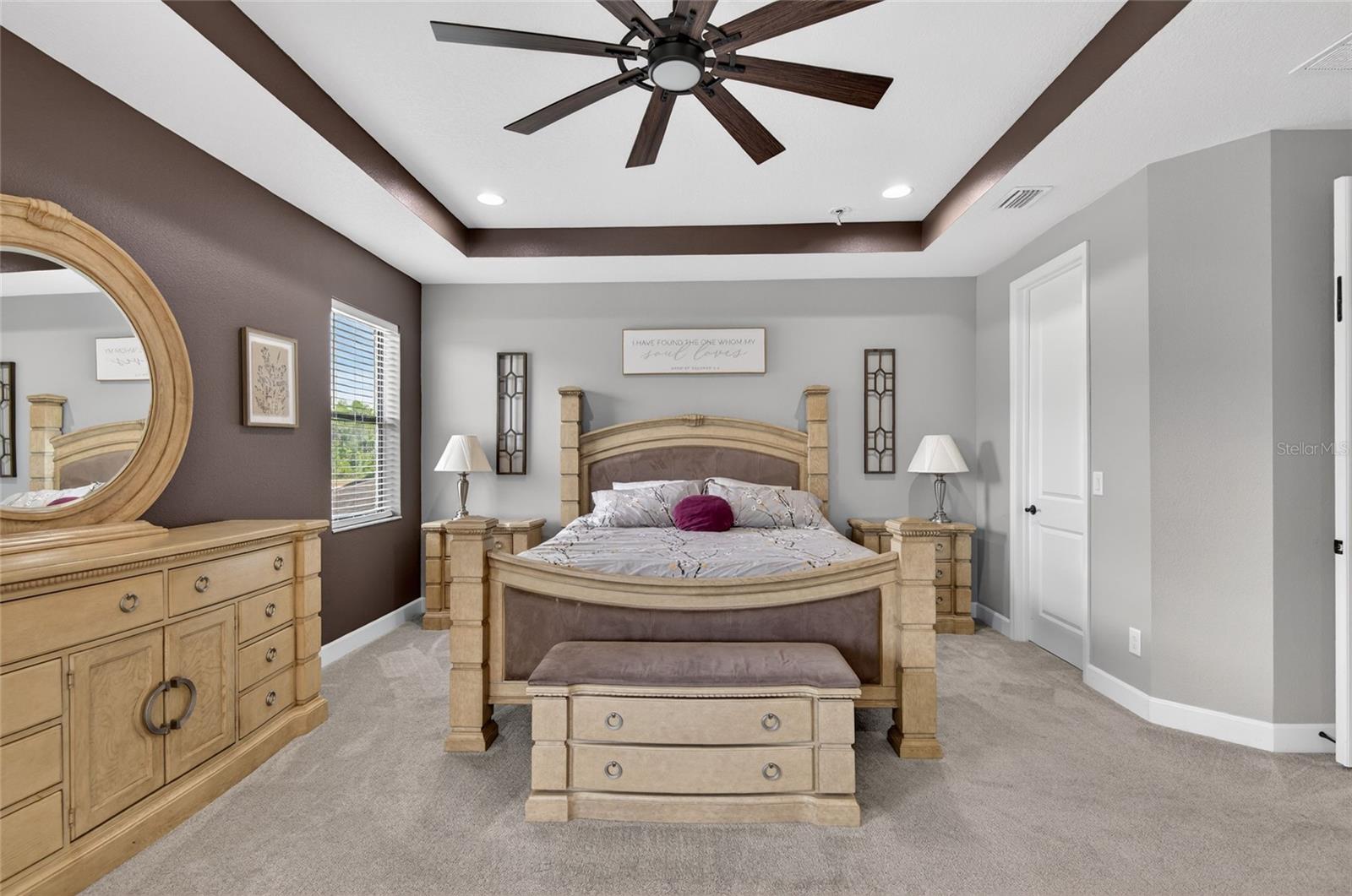 Primary Bedroom with 2 Large Walk-In Closets