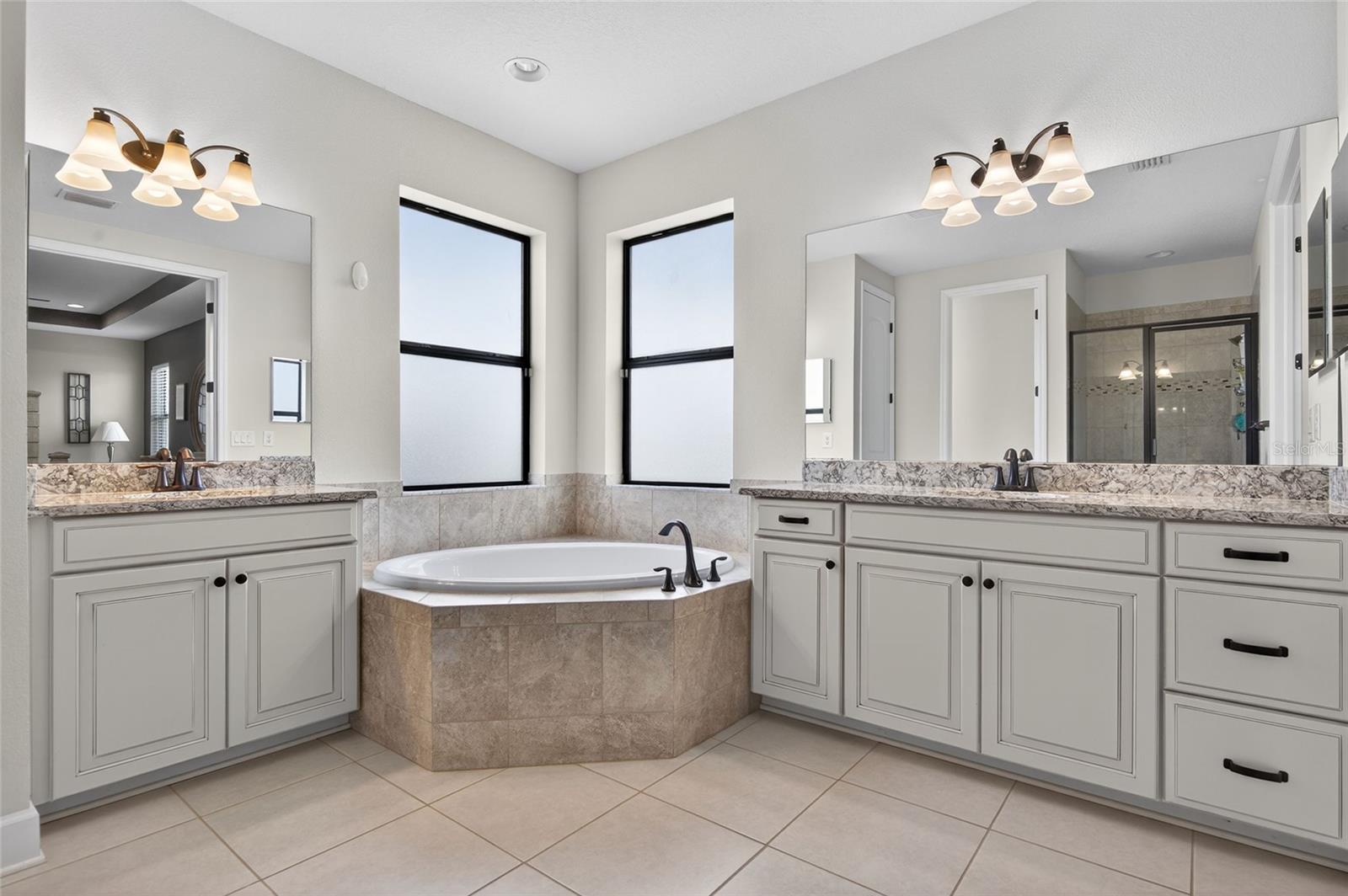 EnSuite Bathroom with Split Vanities