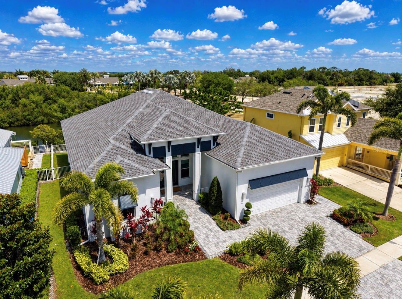 Aerial Front Exterior