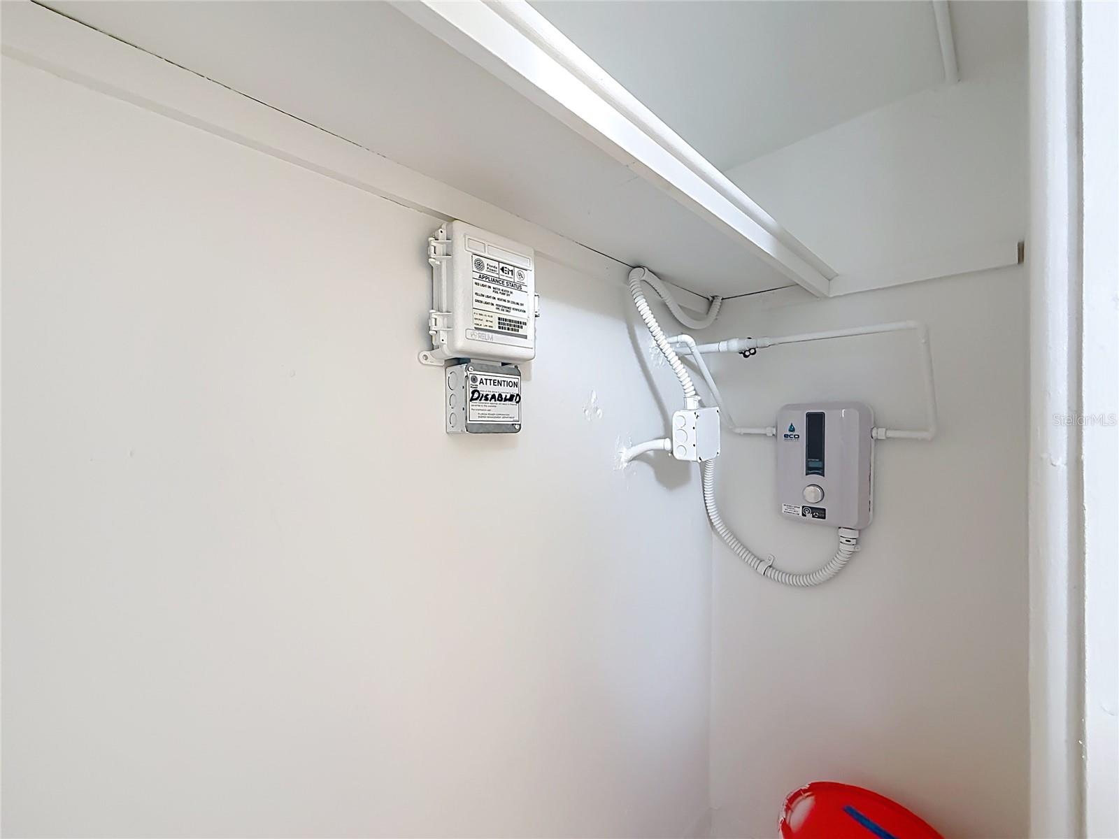 Storage closet Tankless Water Heater