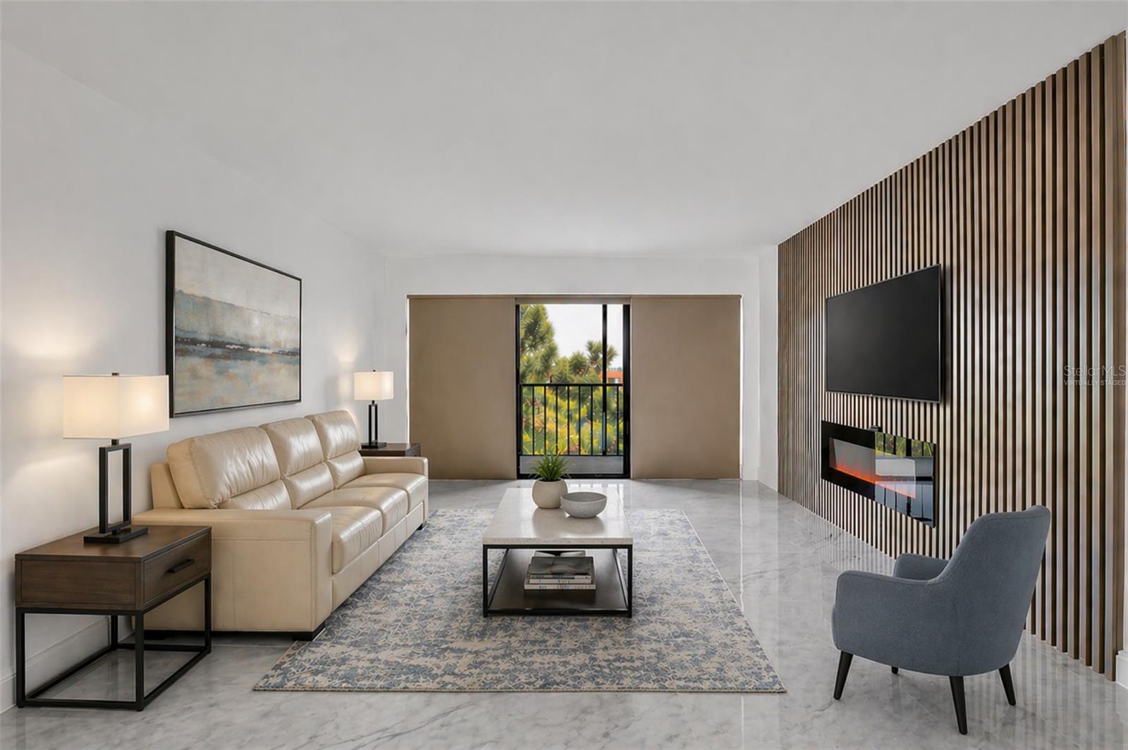 Living Room Virtually Staged