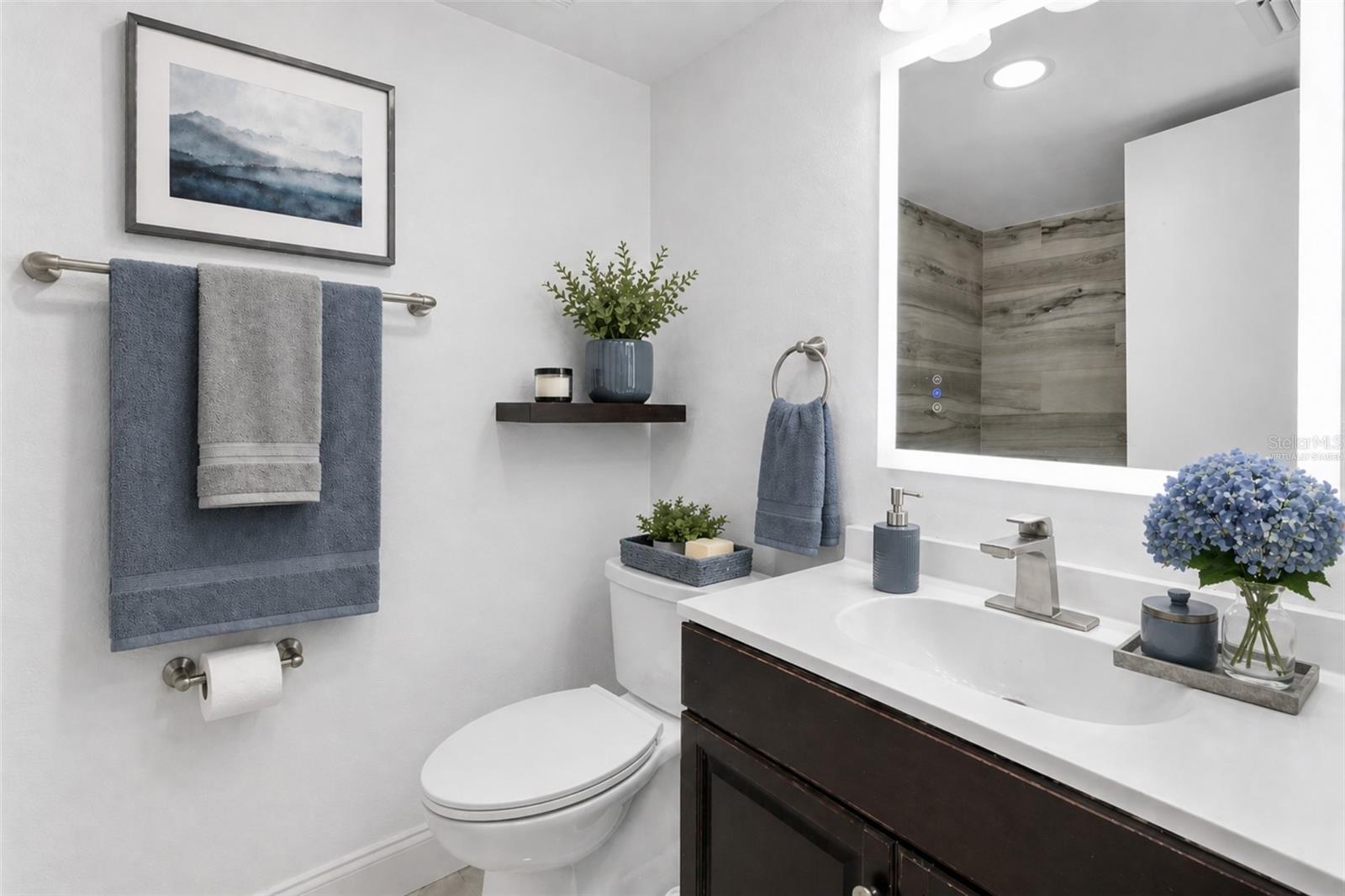 Primary Bathroom Virtually Staged