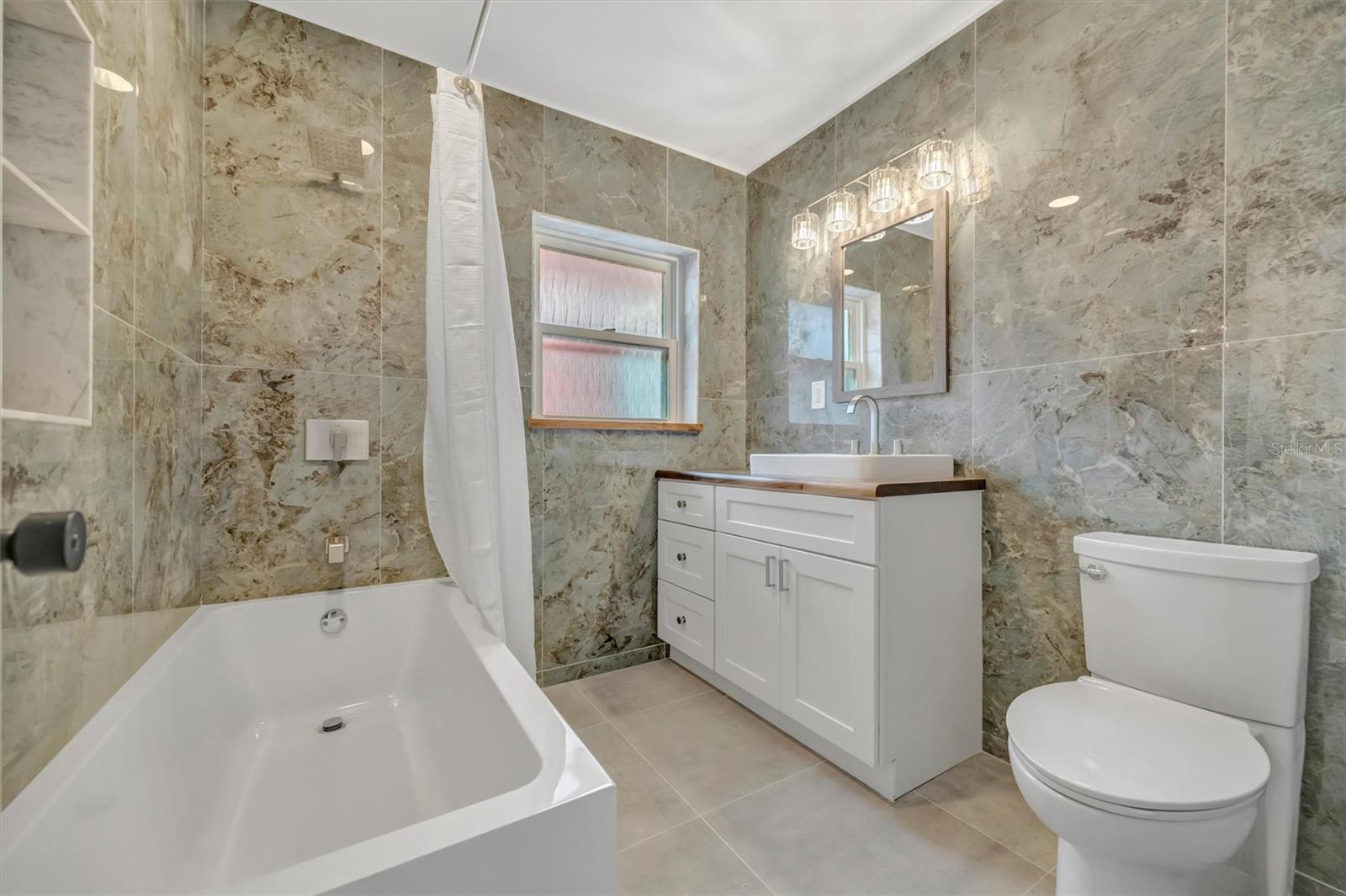 The Guest Bathroom in the Hallway