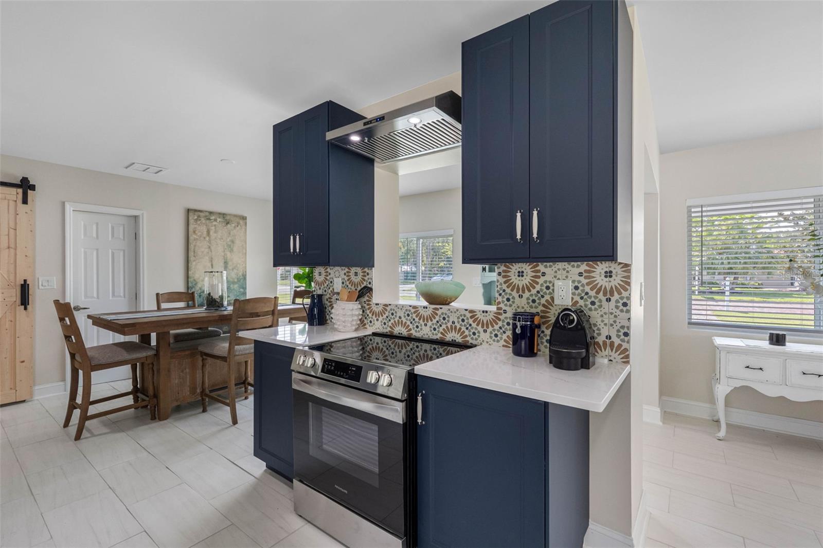 Kitchen and dining area