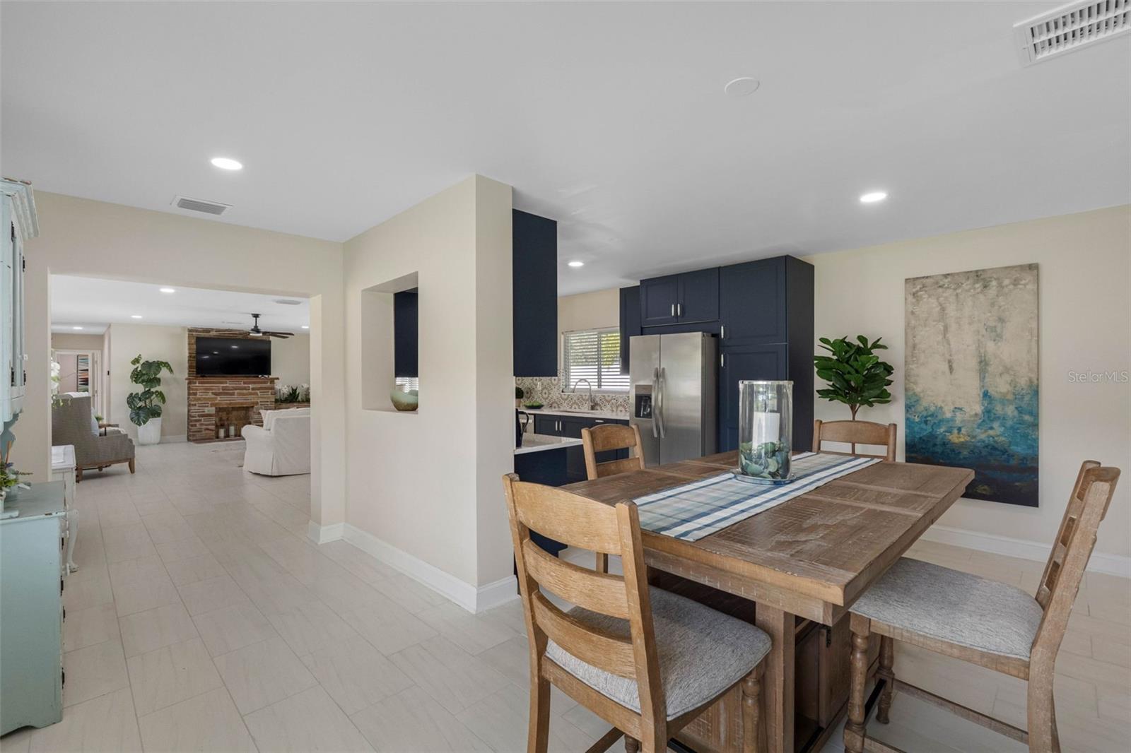 Kitchen dining living area
