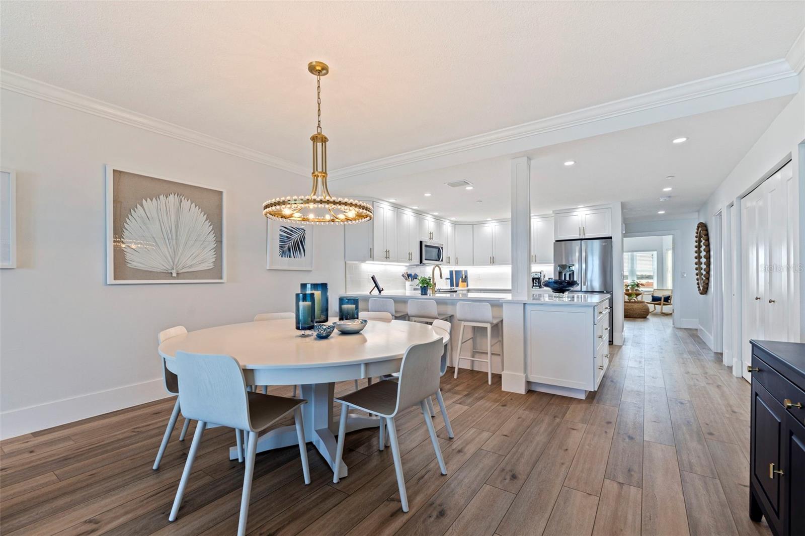 The Dining Area is Large and Open