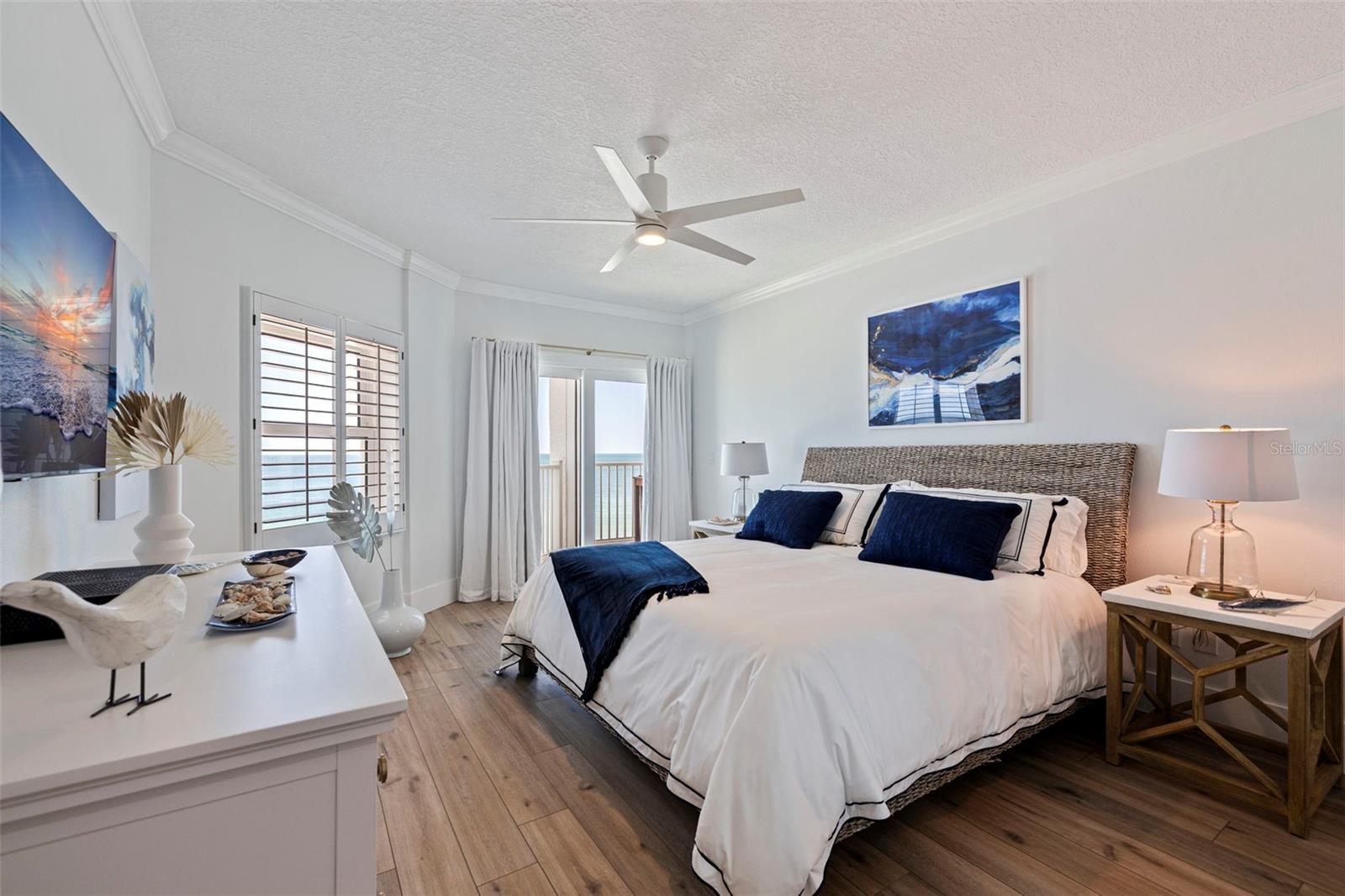 Spacious Primary Suite With Coastal Design