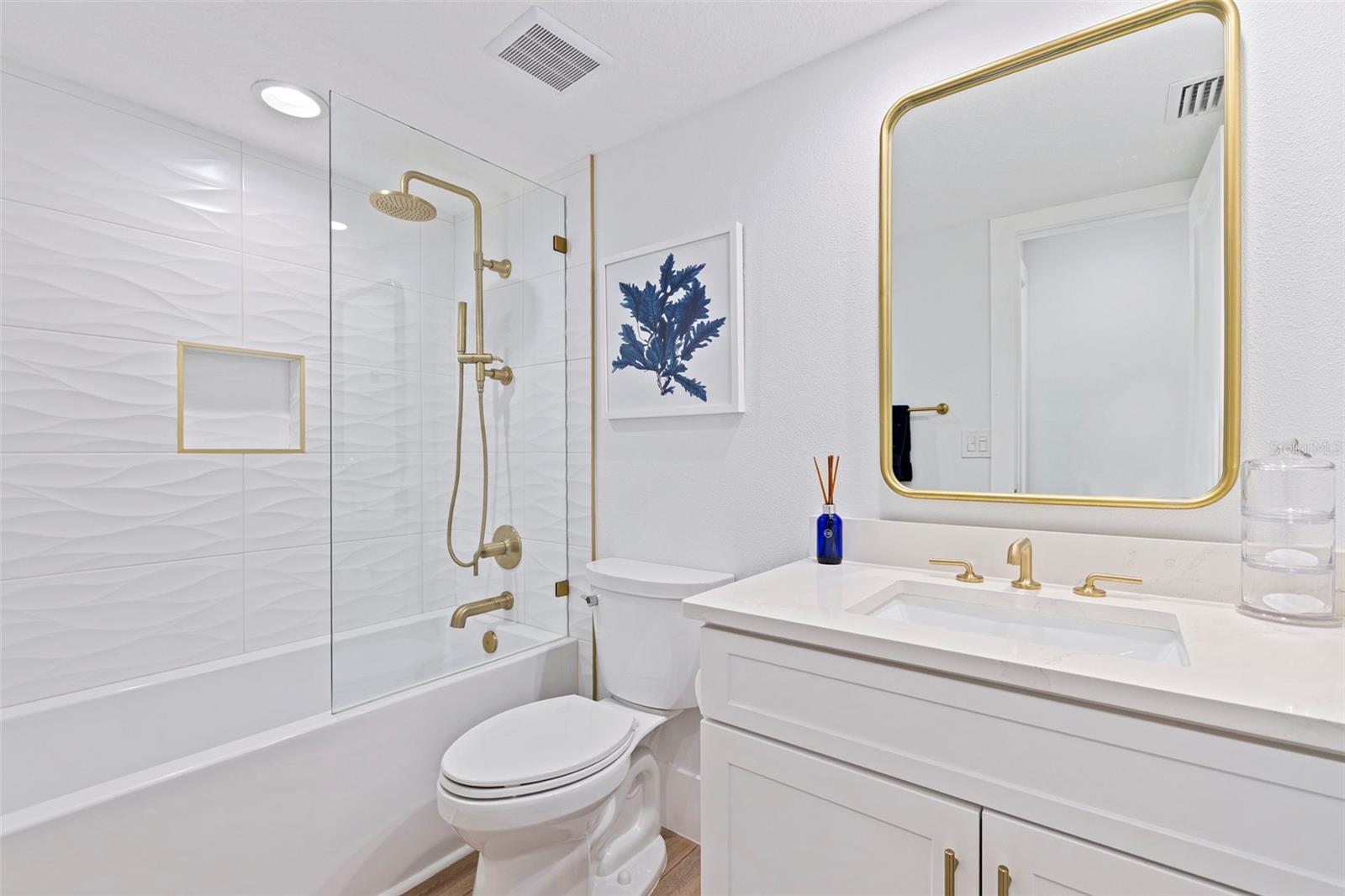 Bathroom 3 Is Renovated with Soaking  Tub and Rennovated Finishes