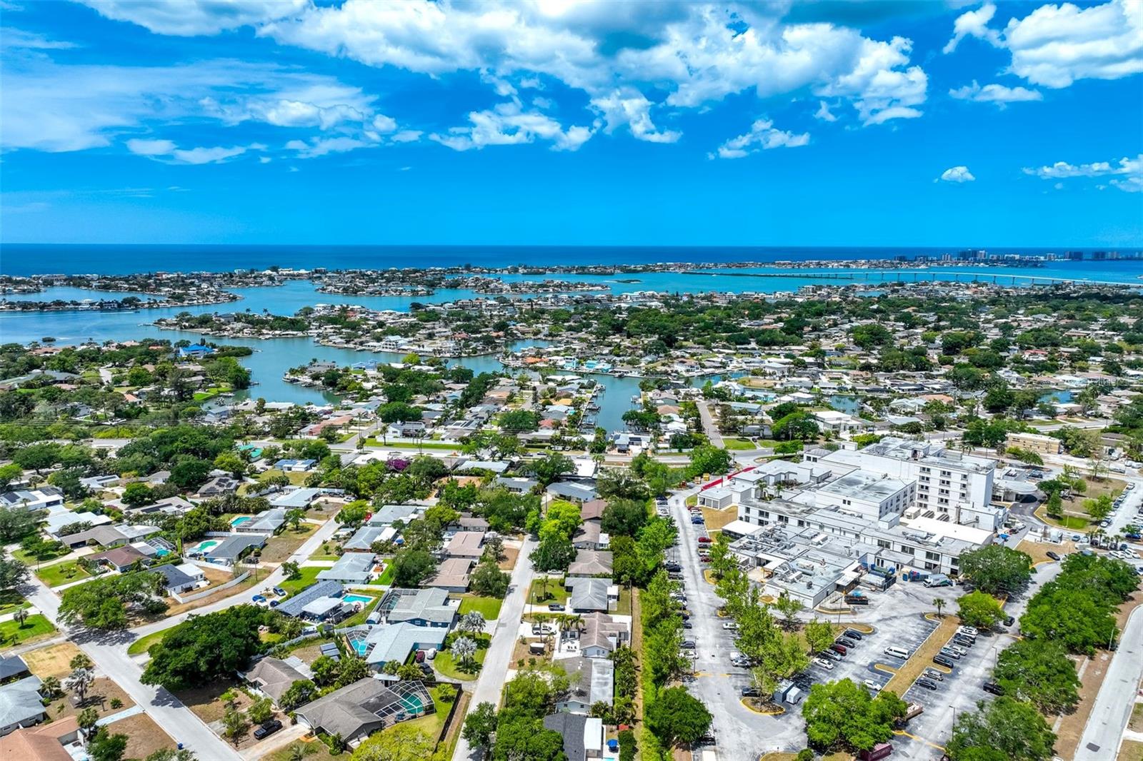 Aerial View Close To Intracoastal and Beaches