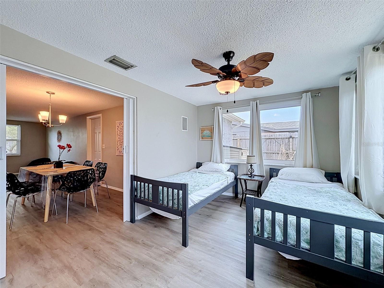 Great Room off the Dining room, now used as a Guest Room