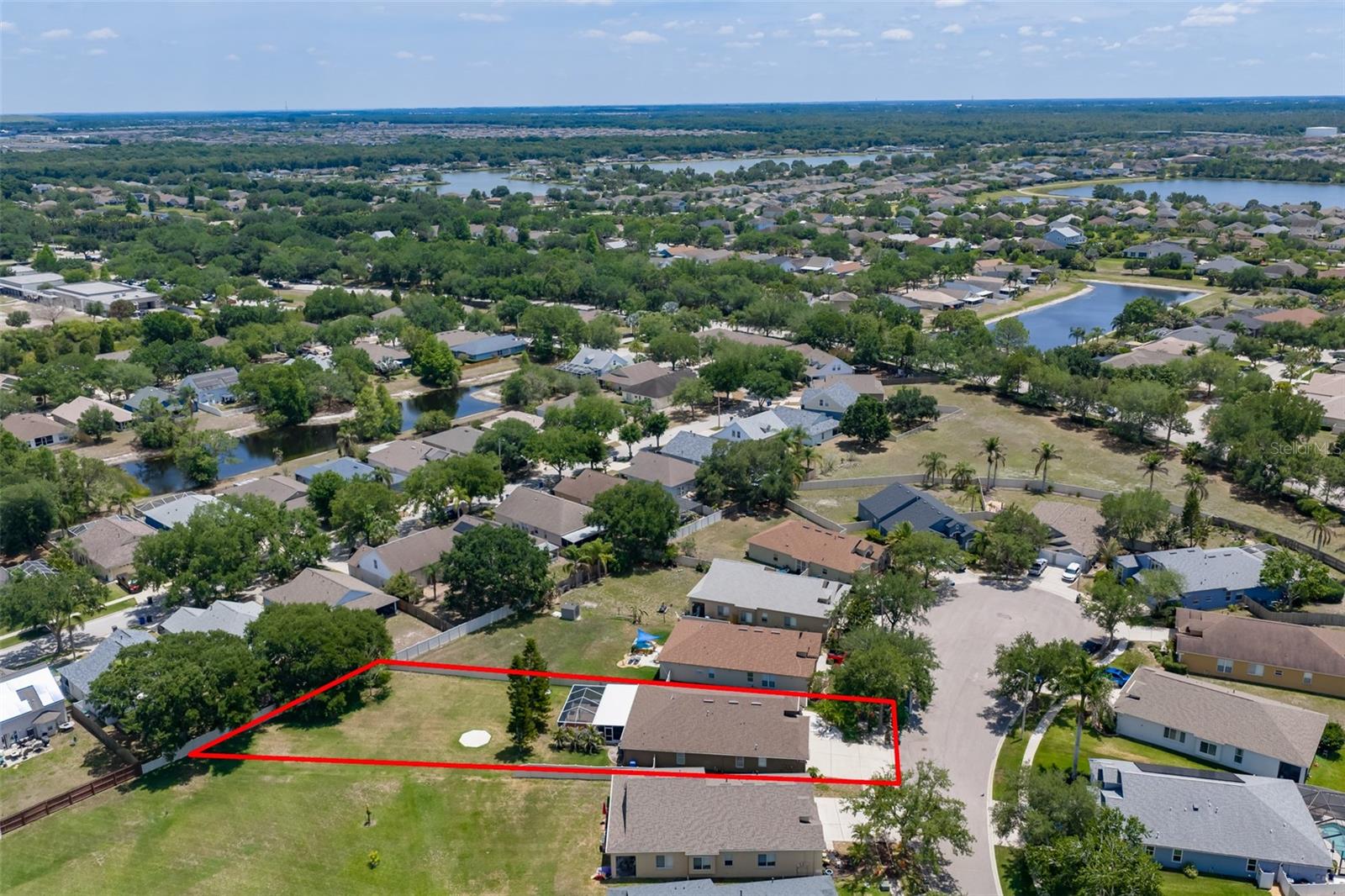 Aerial looking Southeast
