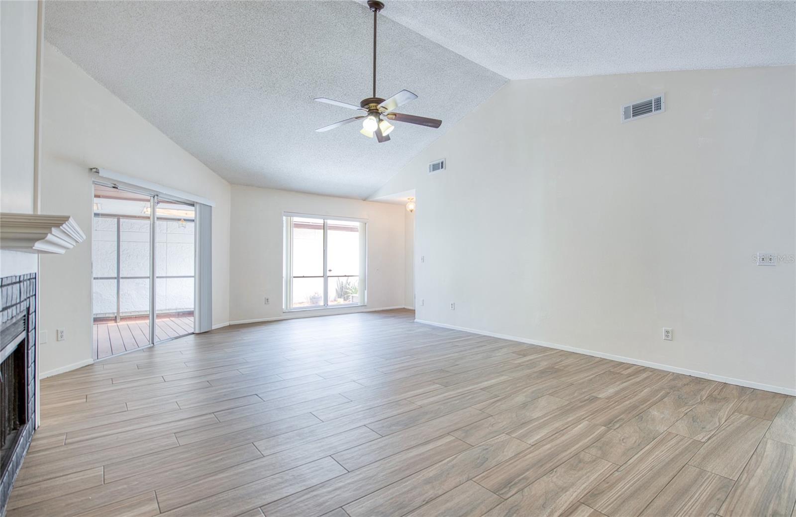 GREAT ROOM WITH FIREPLACE