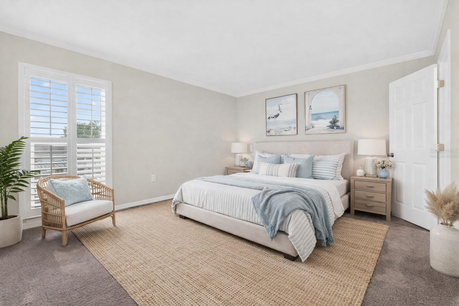 virtually staged Primary Suite