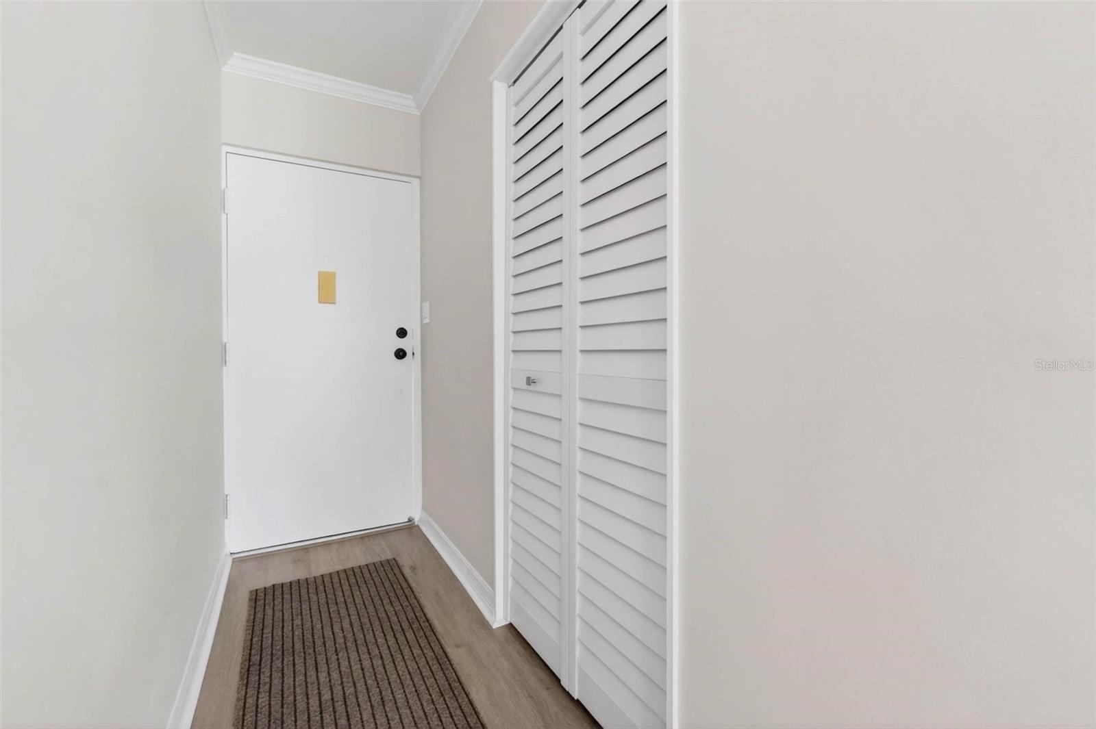 Coat Closet in the Main Hallway as you enter