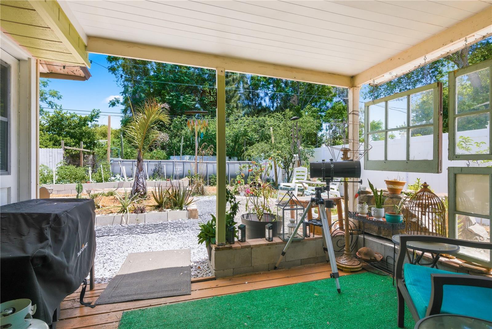 Rear patio