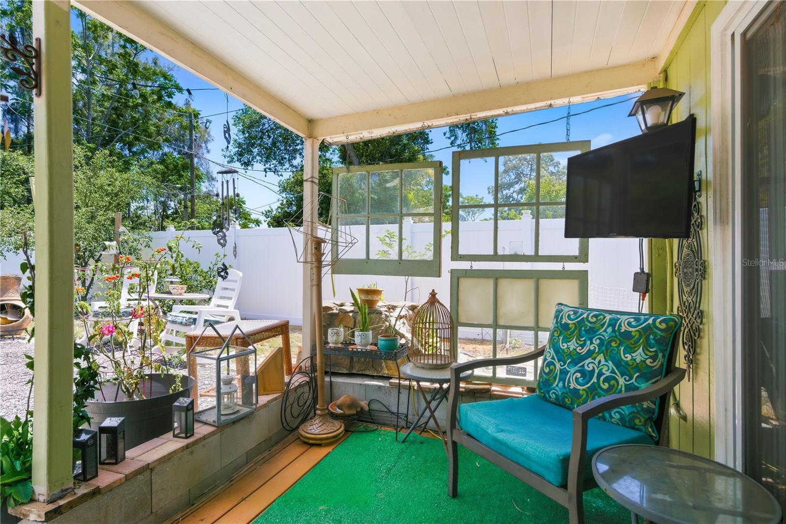 Rear patio