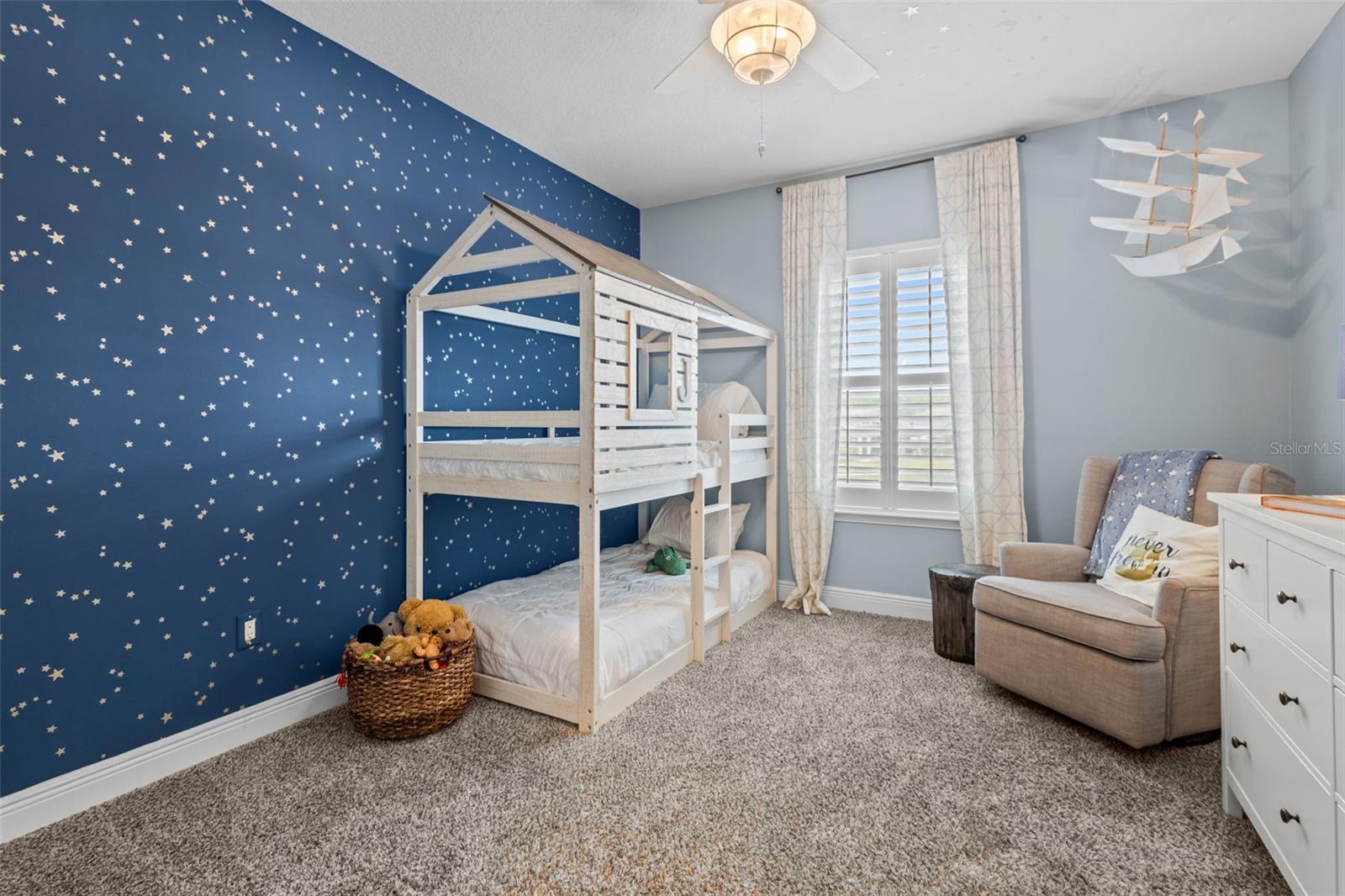 Bedroom 2 - has walk in closet with custom built ins