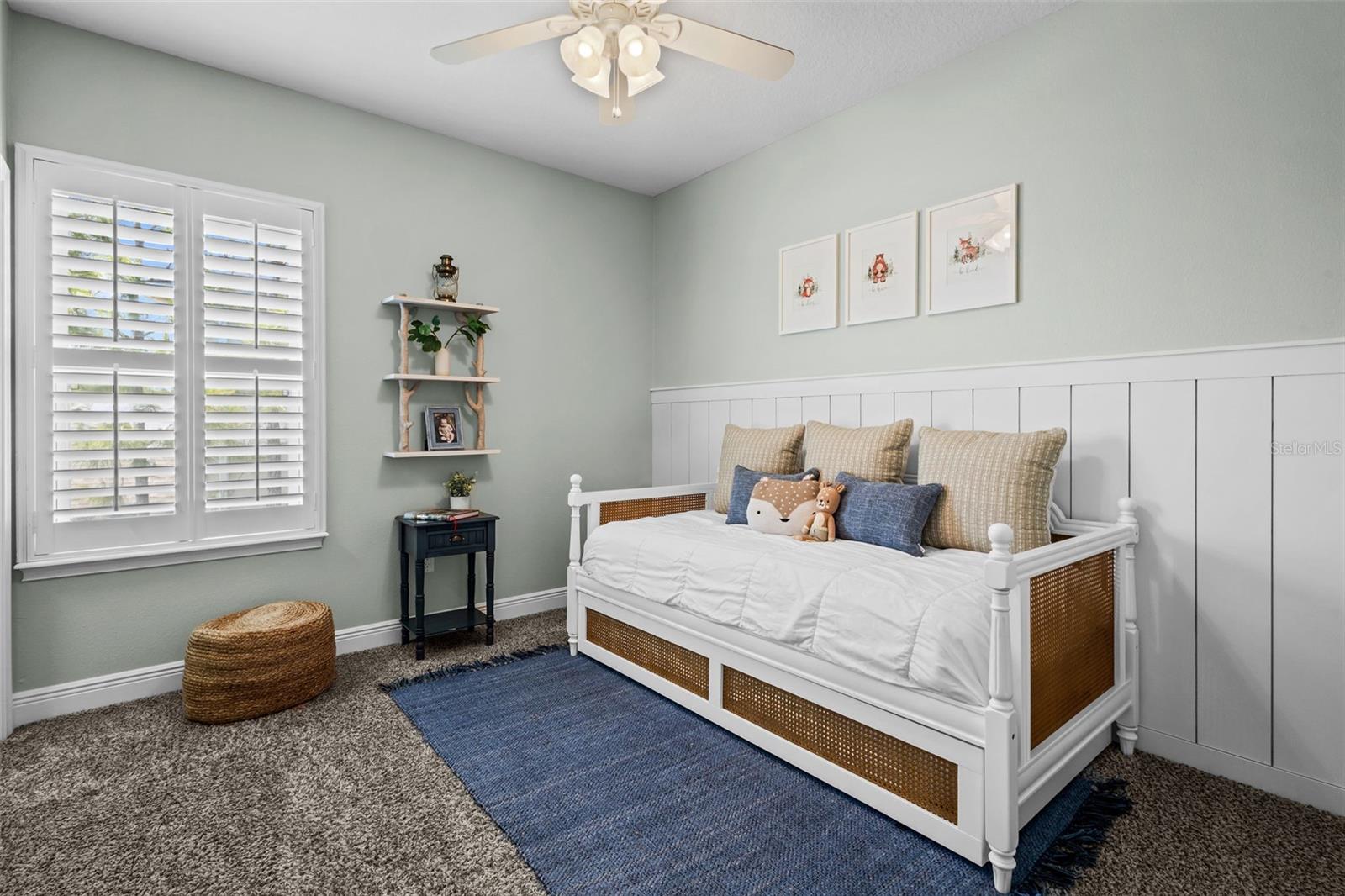 Bedroom 3 - custom woodwork with walk in closet with built ins