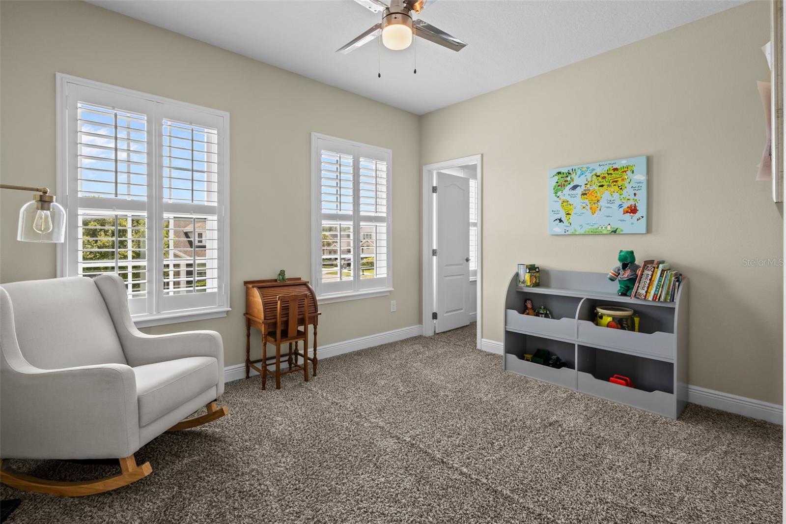 Bedroom 4 - has a walk in closet with built ins