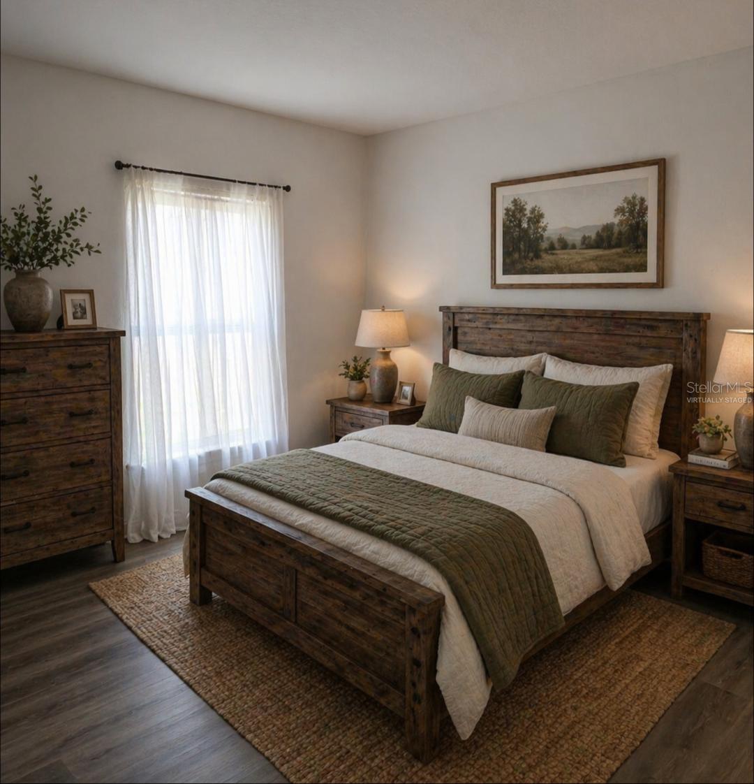 Virtually Staged Second Bedroom