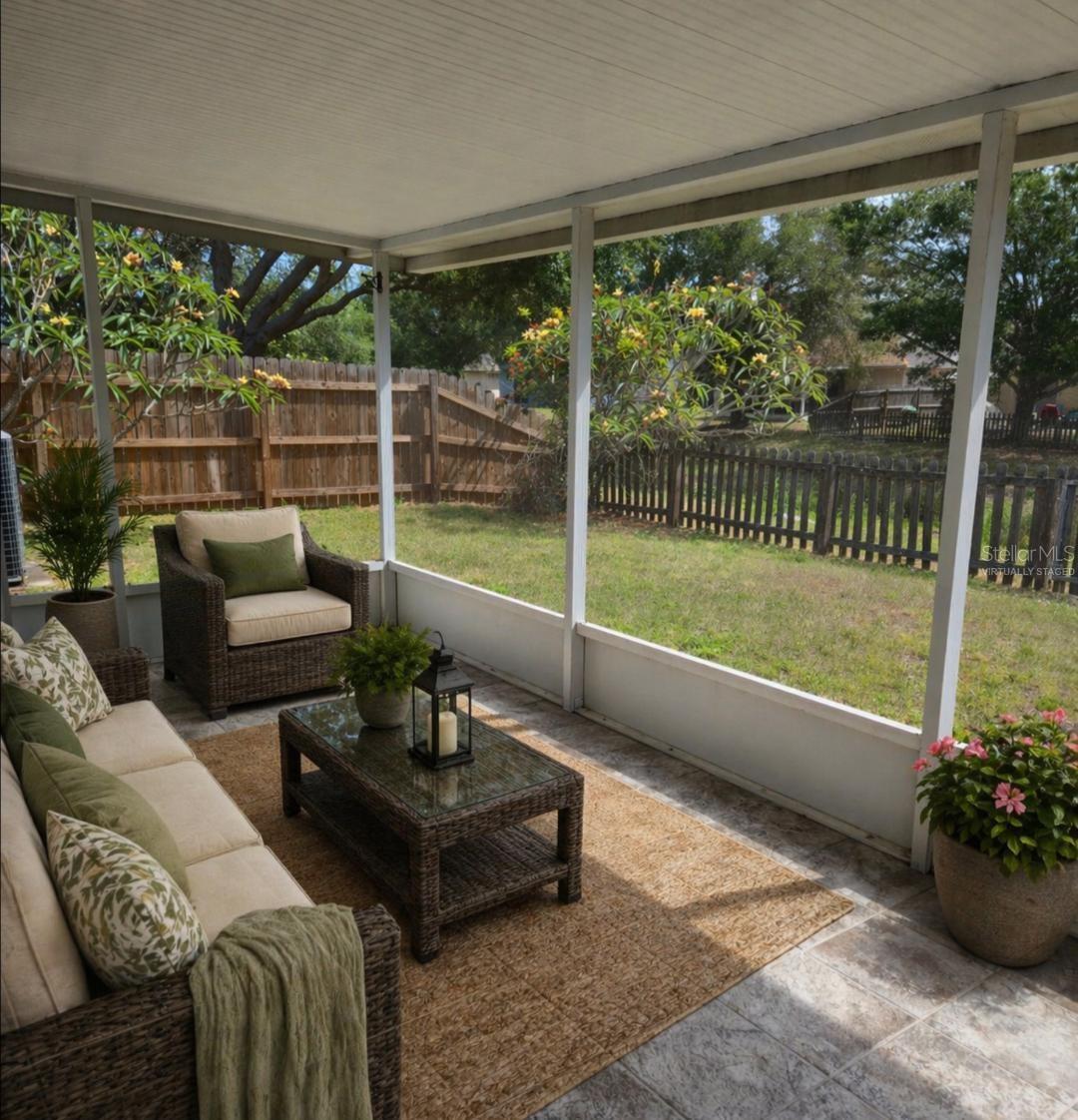 Virtually Staged Lanai