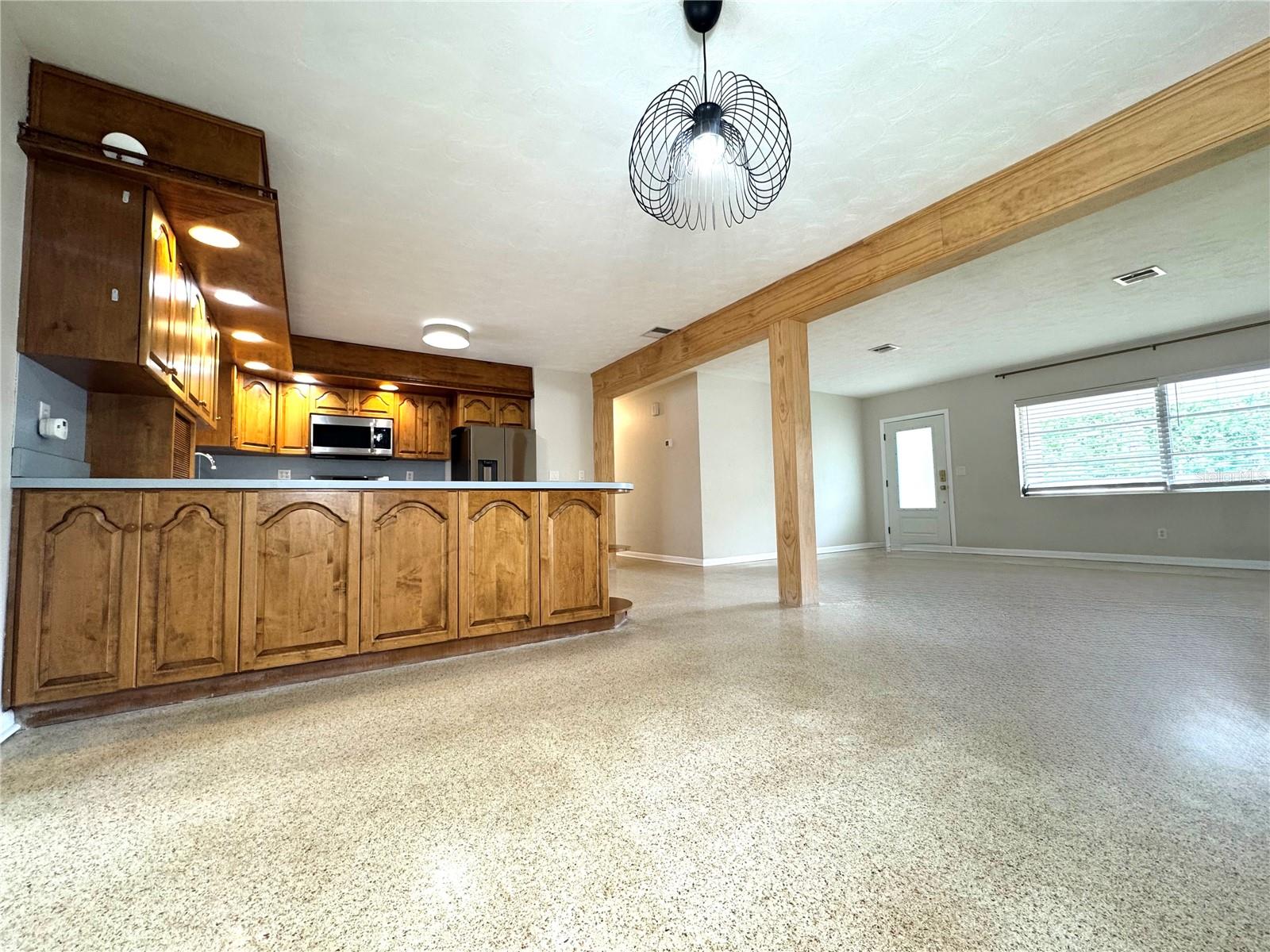 Dining and kitchen combo