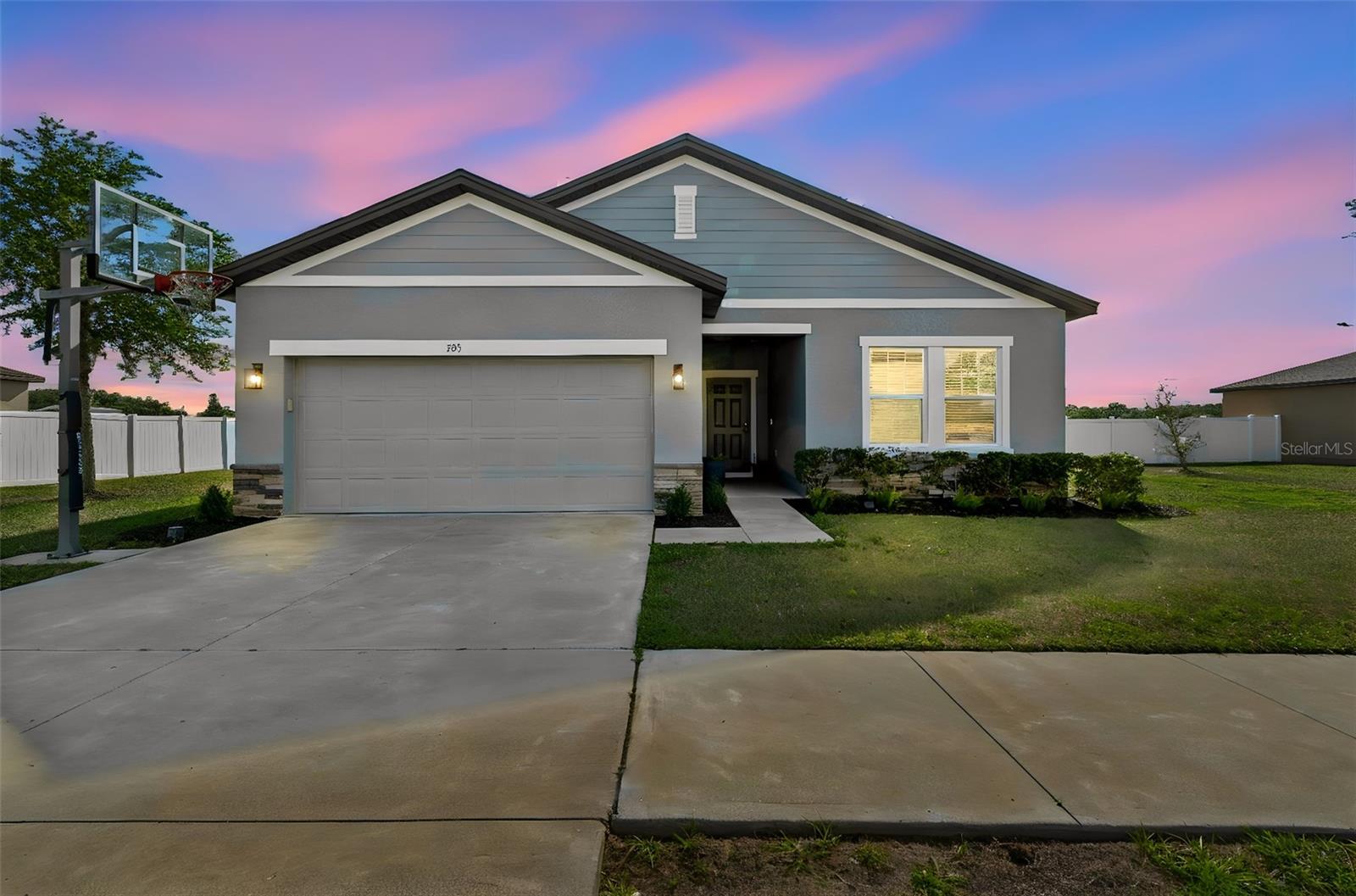 Front of home twilight