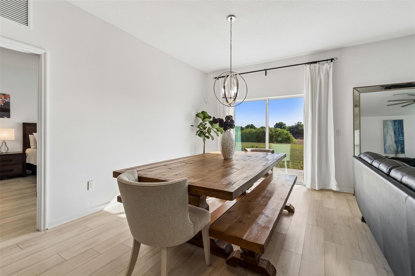 Dining area open concept
