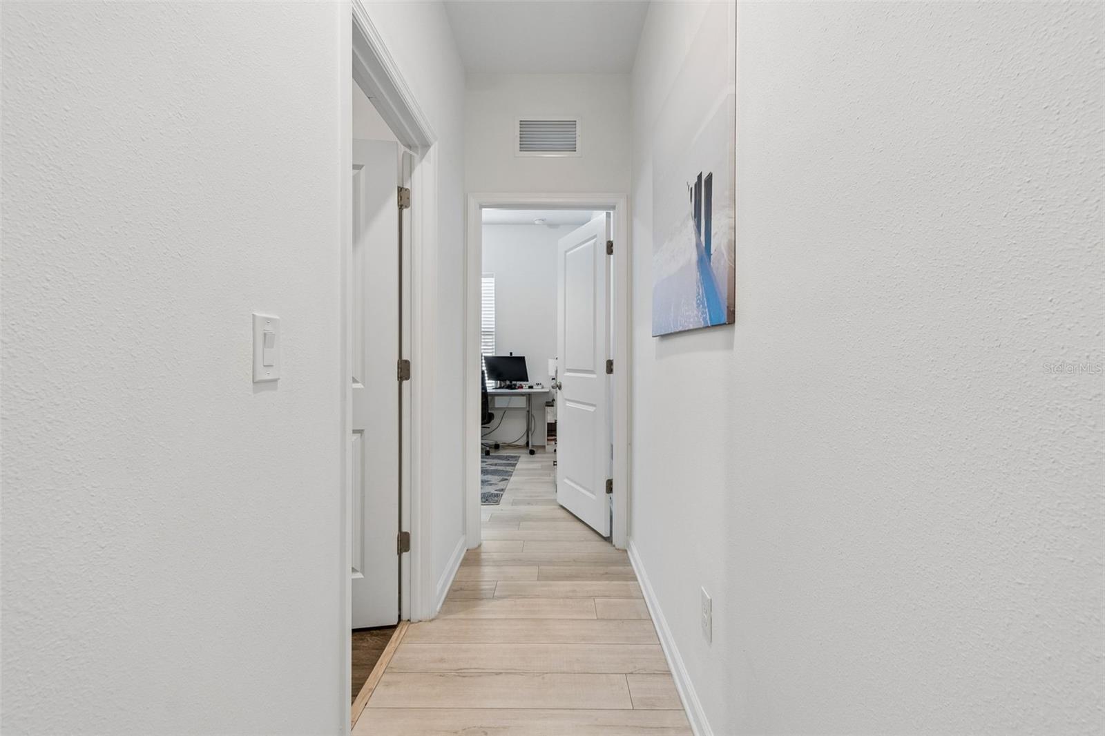 Hallway to 4th bedroom