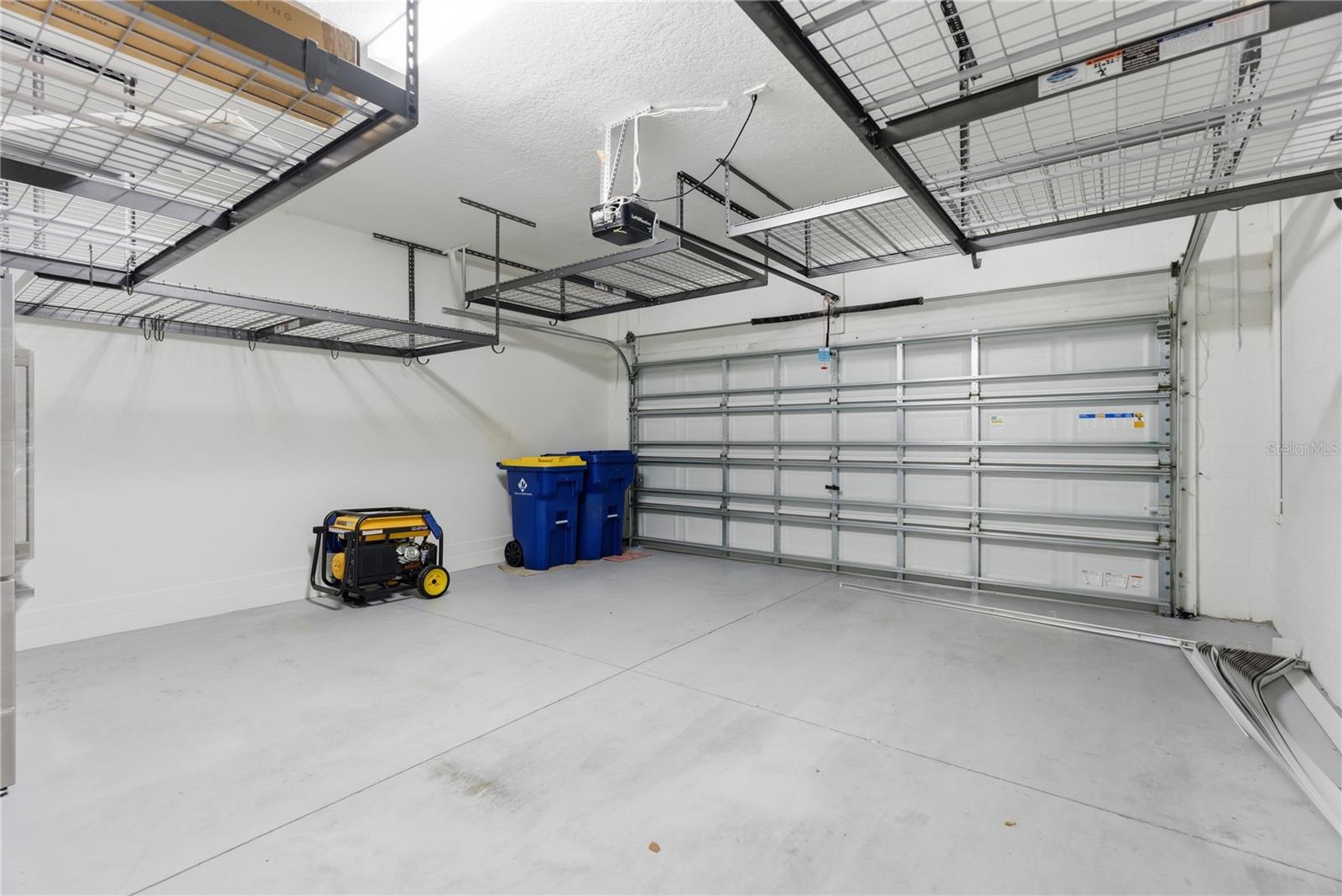 Garage with Storage Racks