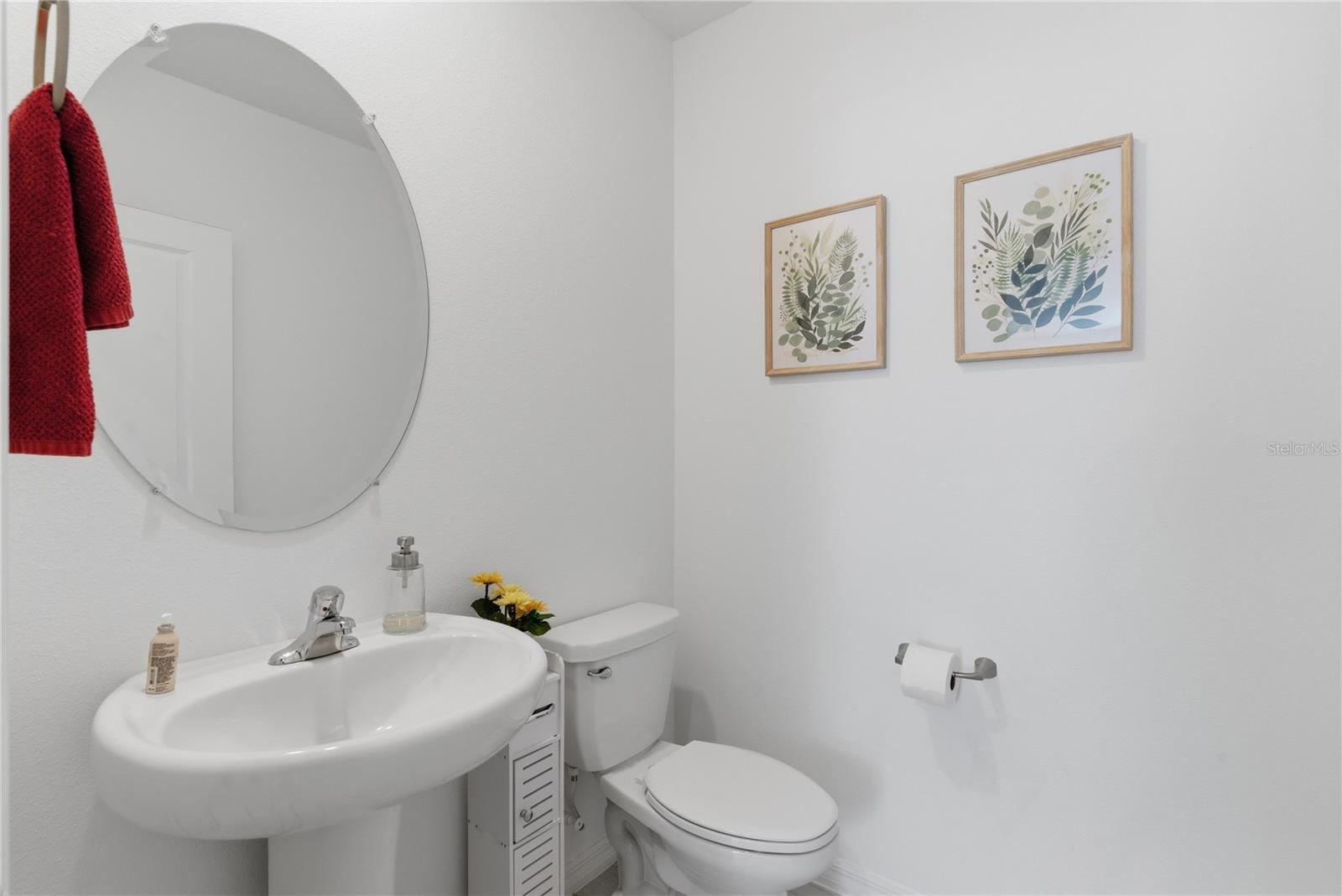 Main floor half bath