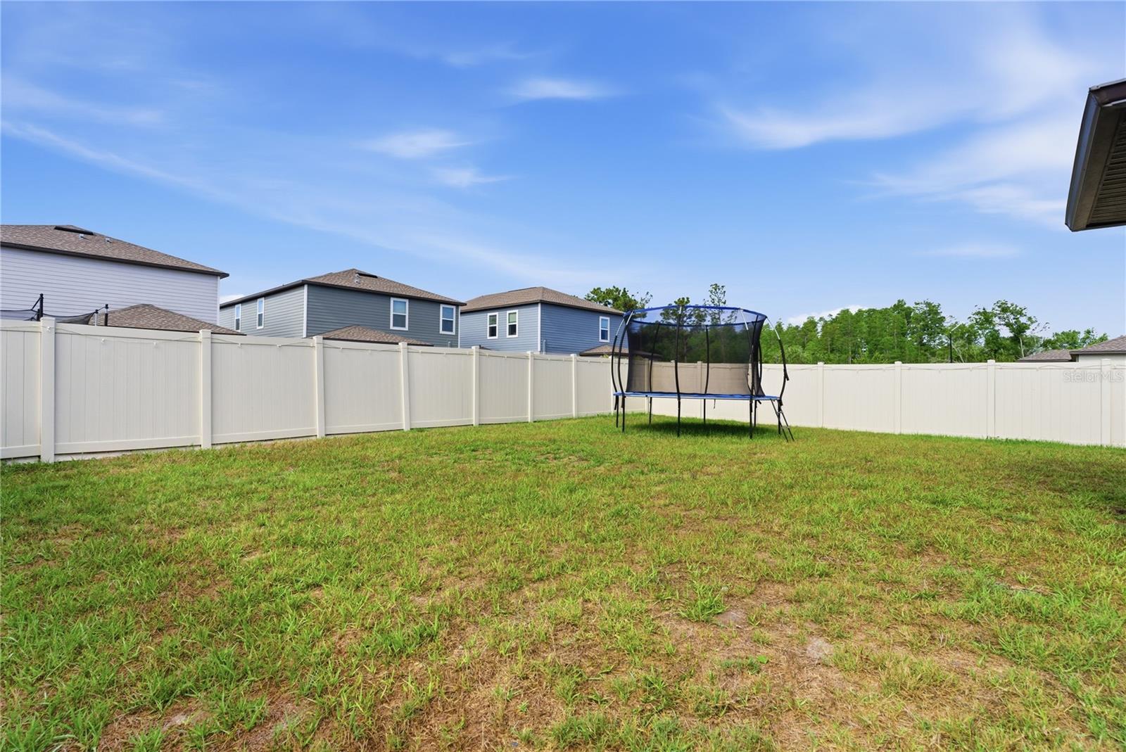 Fenced yard