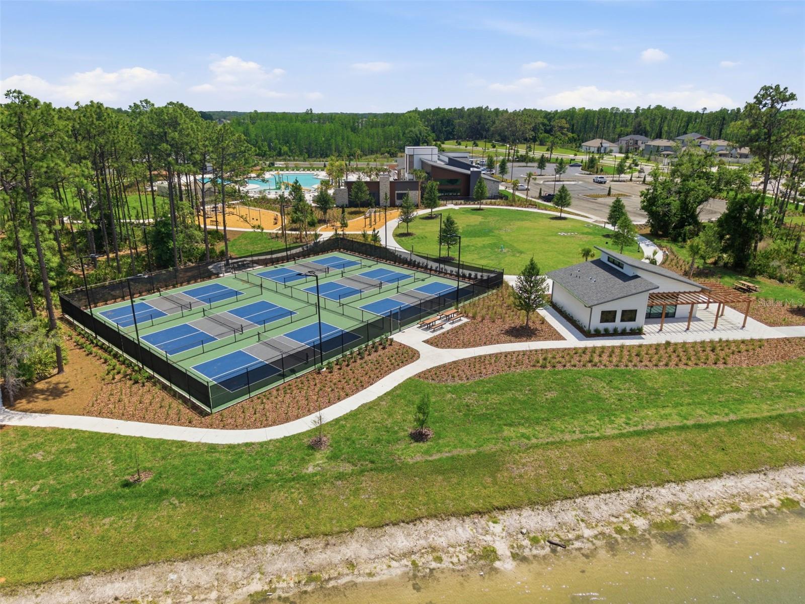 6 pickle ball courts, opening soon!