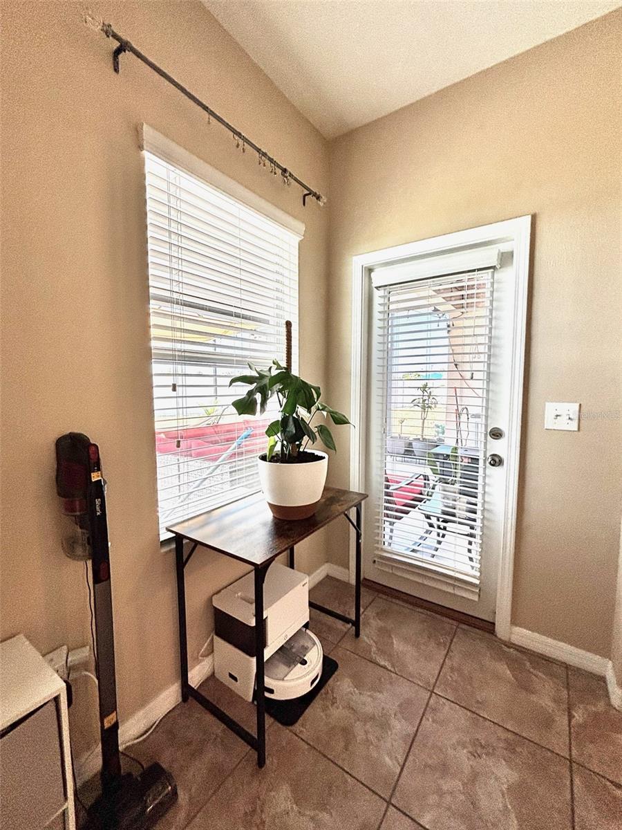 Exit to patio (wet exit for future pool)