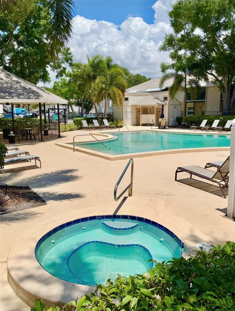 There's a jacuzzi to soothe your mind and body after a long day!