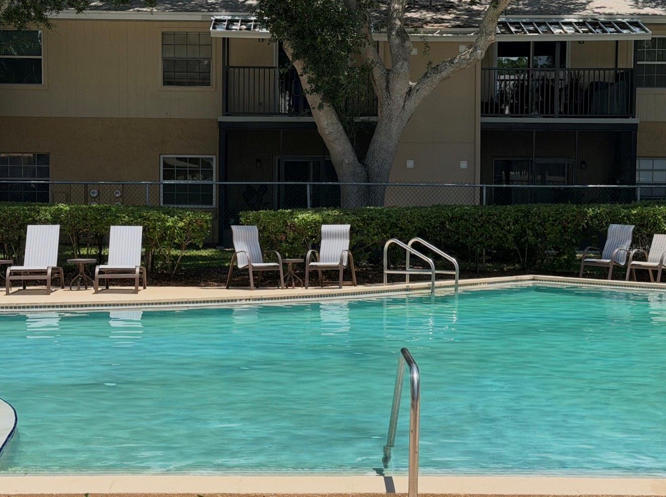 Ample seating areas...some in the shade as well.