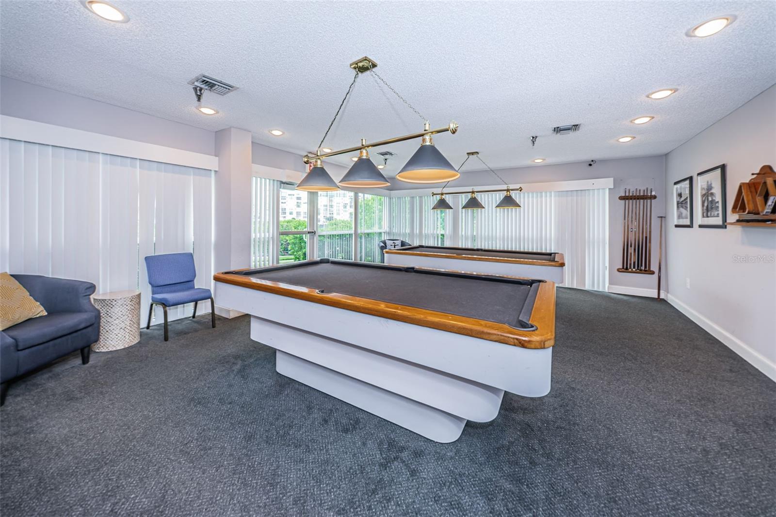 Clubhouse billiards room